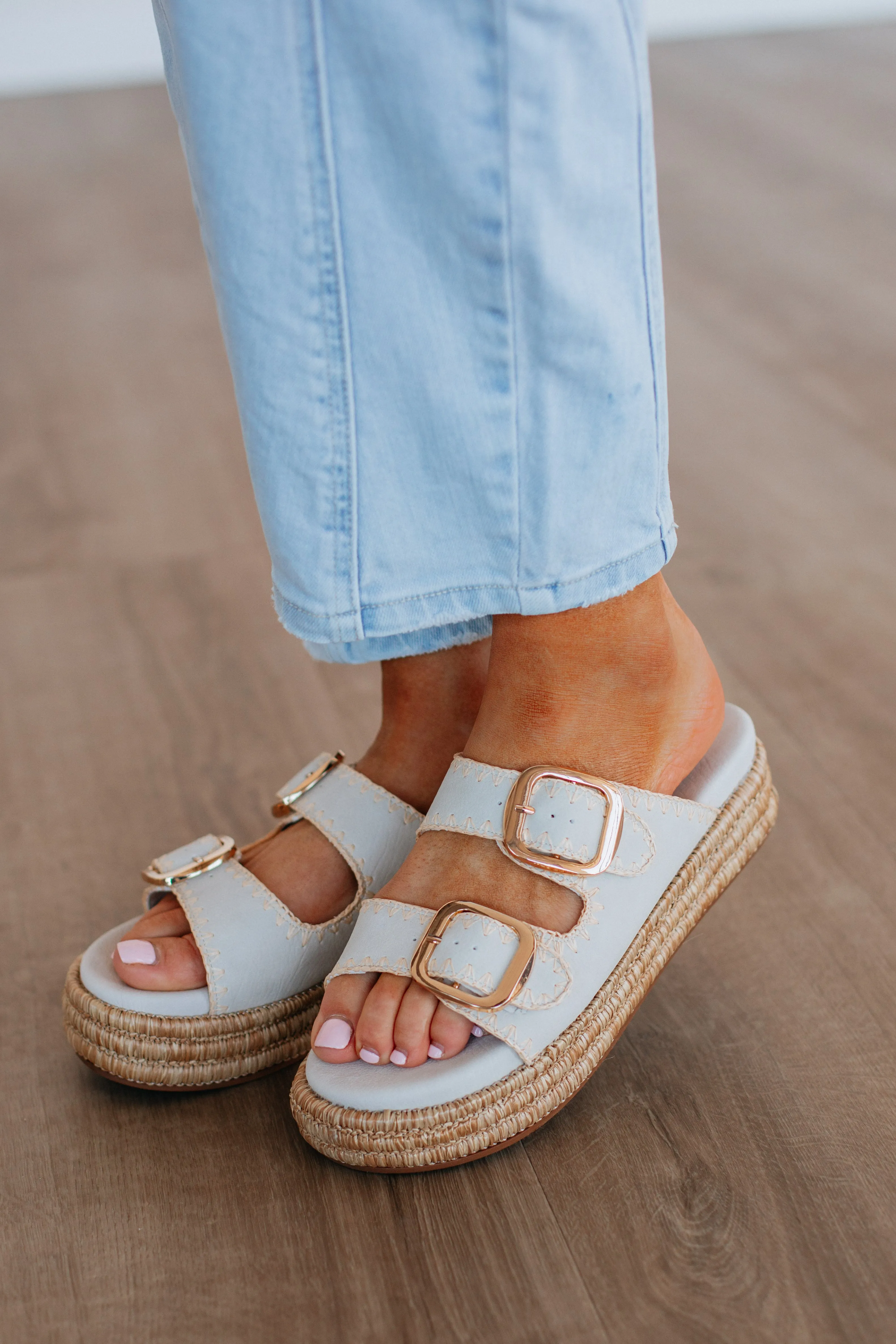 Somewhere On A Beach Sandals - Stone sold by Wild Oak Boutique product image thumbnail 5