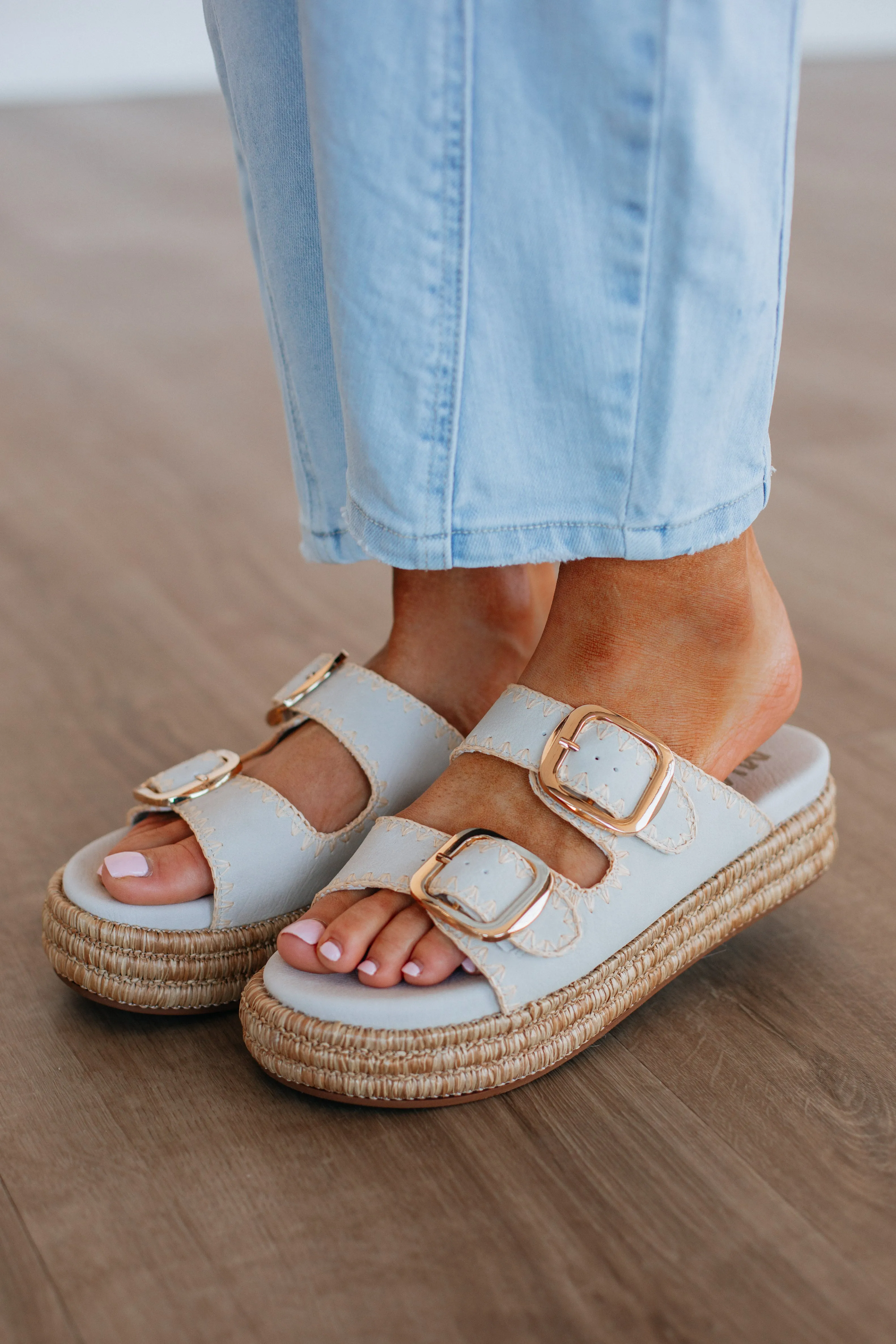 Somewhere On A Beach Sandals - Stone sold by Wild Oak Boutique product image thumbnail 3