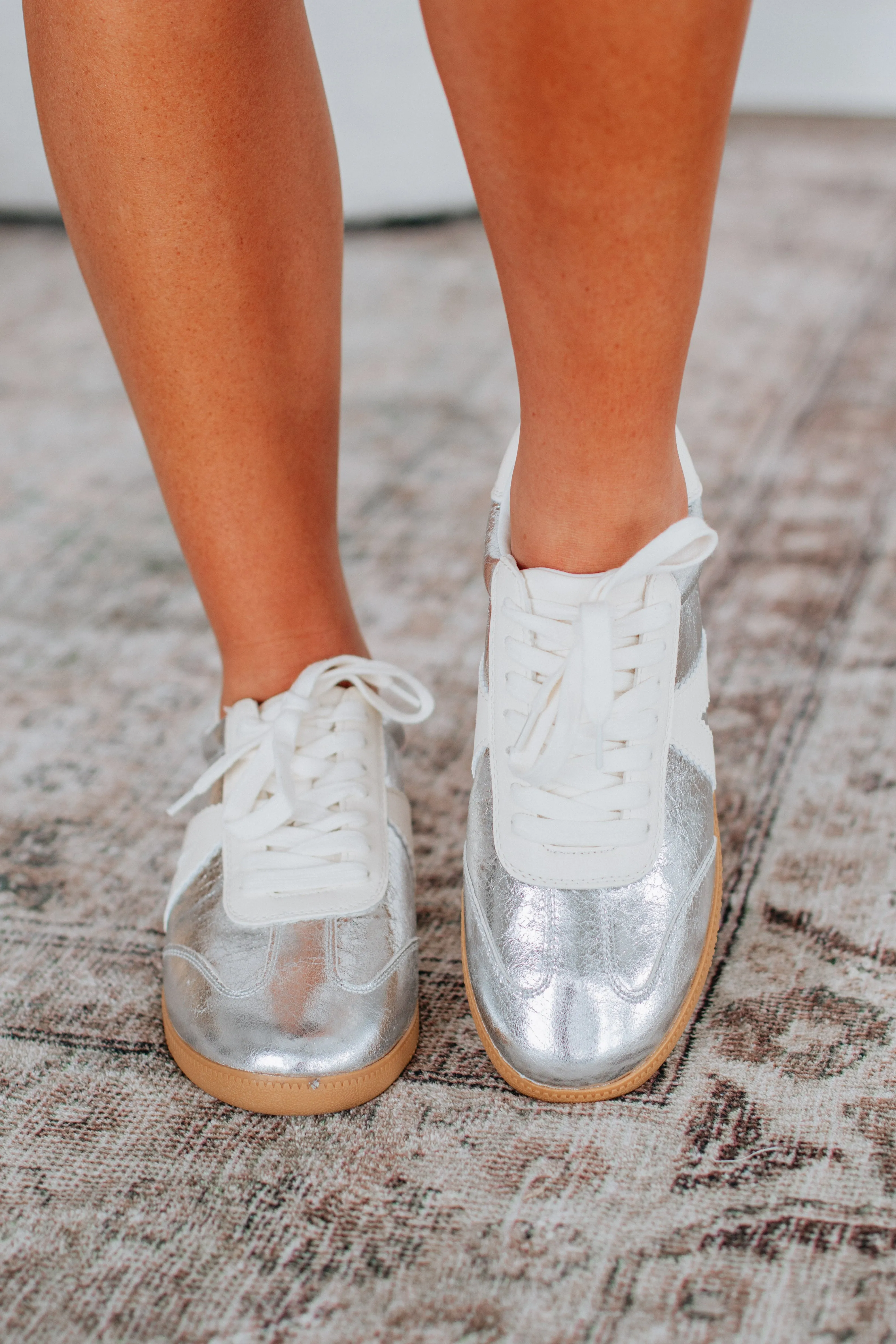 Can't Be Bothered Sneakers - Silver sold by Wild Oak Boutique product image thumbnail 3
