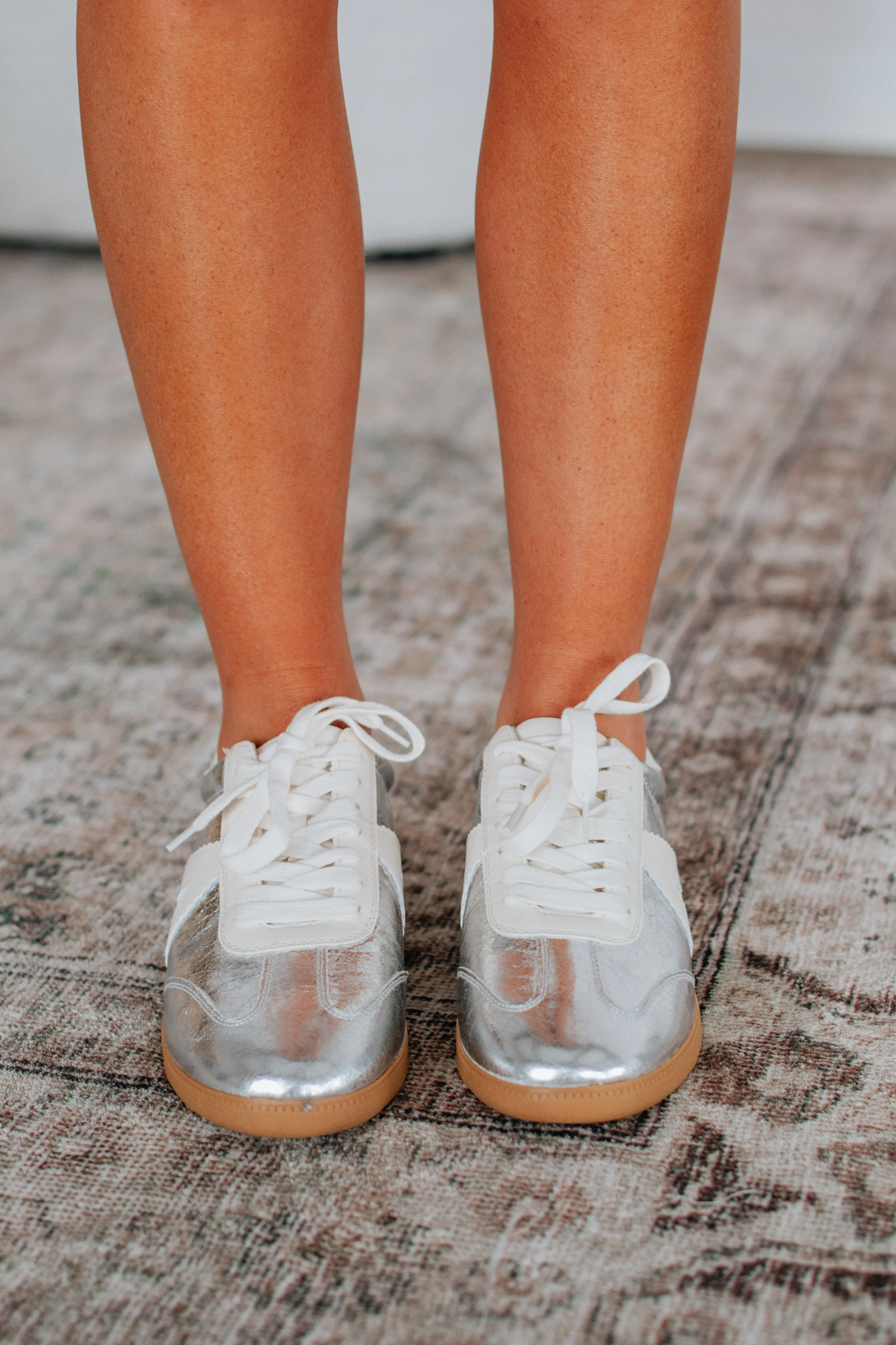 Can't Be Bothered Sneakers - Silver sold by Wild Oak Boutique product image thumbnail 4