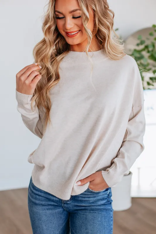 Loriella Sweater - Oatmeal sold by Wild Oak Boutique