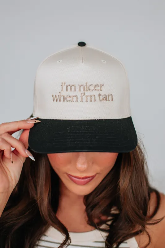 I'm Nicer When I'm Tan Trucker Hat sold by Wild Oak Boutique