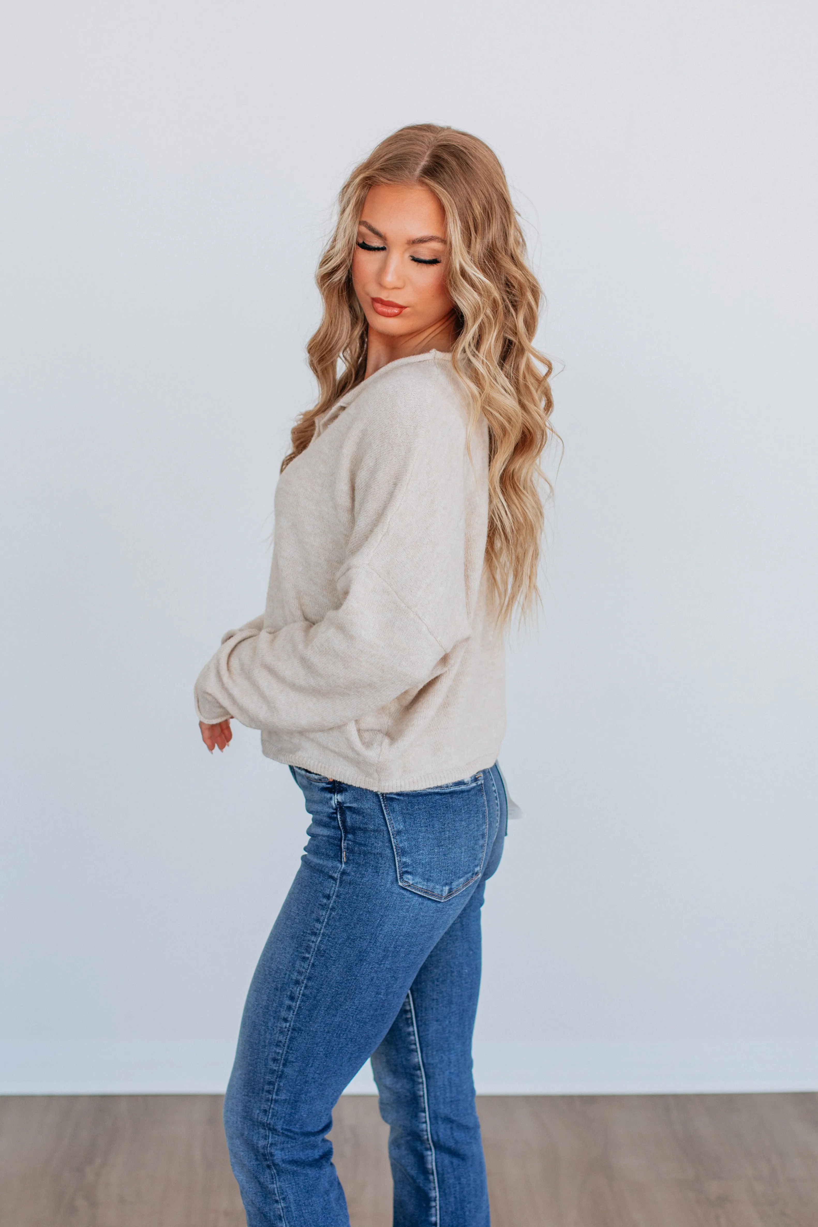 Brooke Cardigan - Natural sold by Wild Oak Boutique product image thumbnail 3