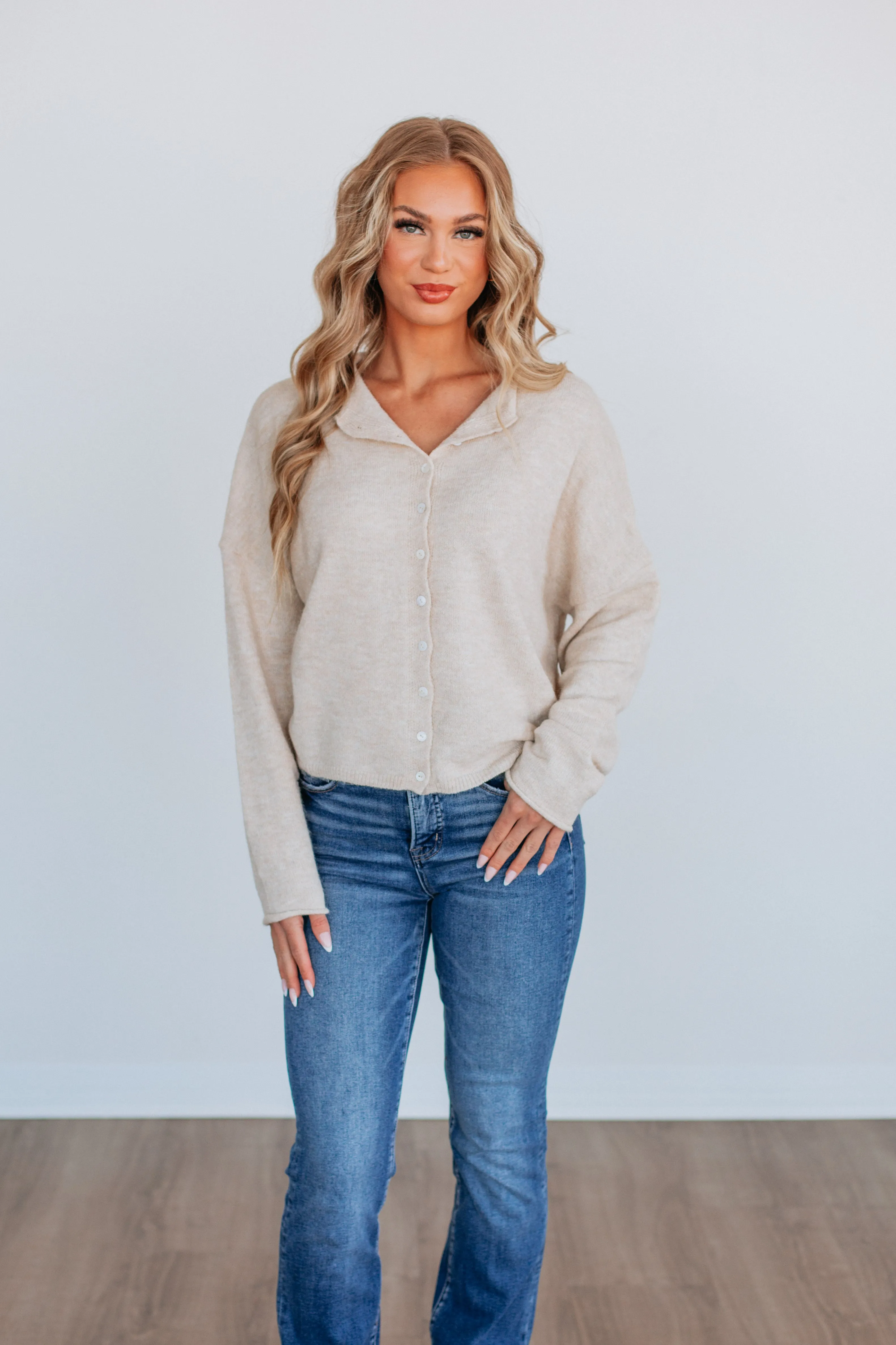 Brooke Cardigan - Natural sold by Wild Oak Boutique