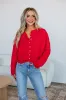 Brooke Cardigan - Dusty Red sold by Wild Oak Boutique