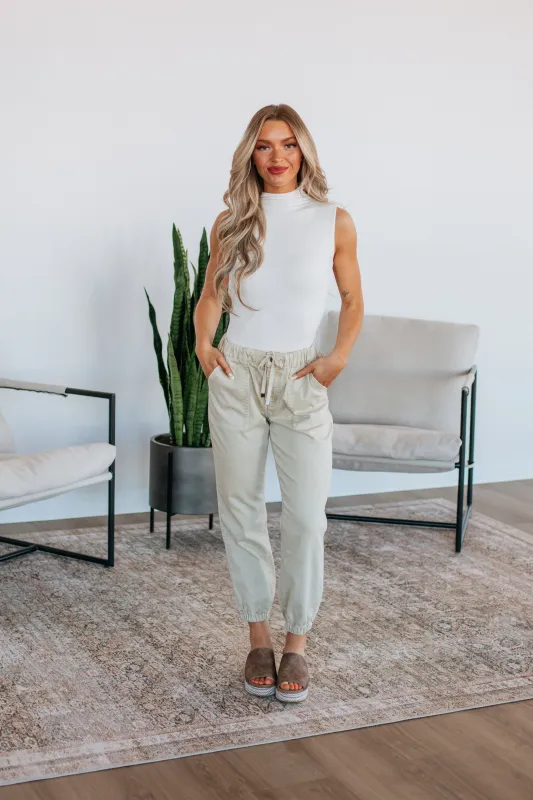 Drea Mica Joggers - Natural sold by Wild Oak Boutique