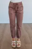 Drea Mica Joggers - Cocoa sold by Wild Oak Boutique