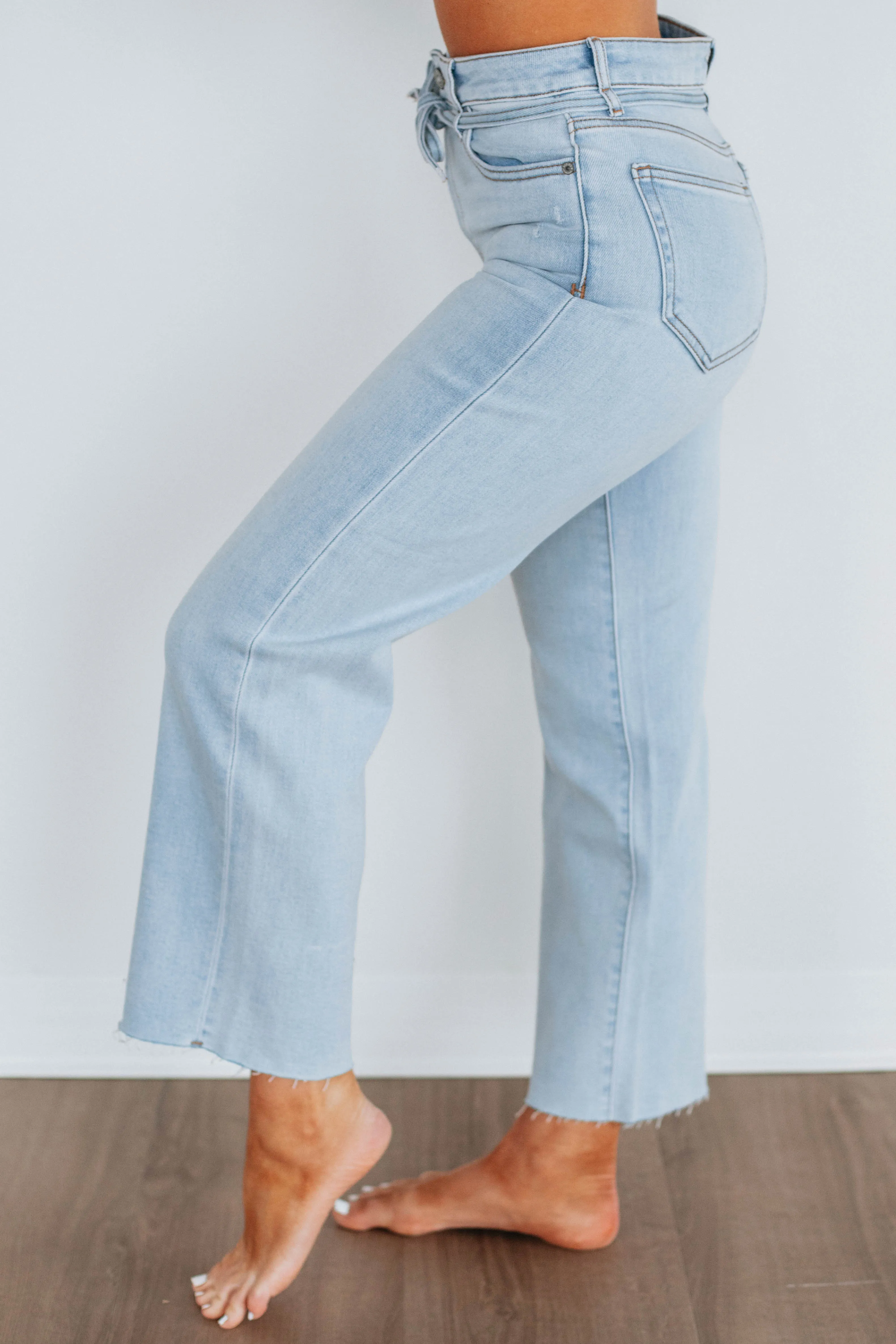 Ella Hidden Jeans - Light Wash sold by Wild Oak Boutique product image thumbnail 2