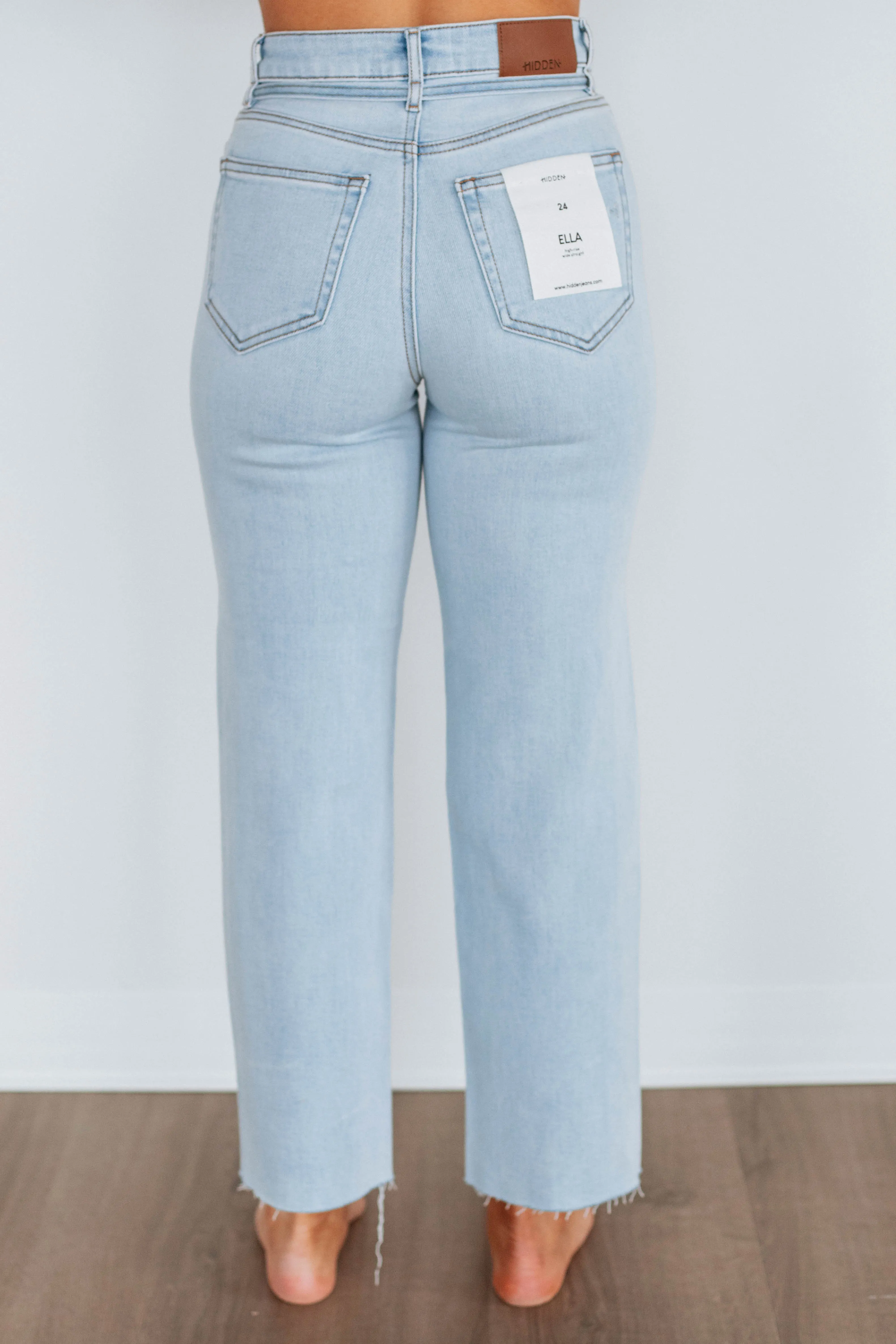 Ella Hidden Jeans - Light Wash sold by Wild Oak Boutique product image thumbnail 4
