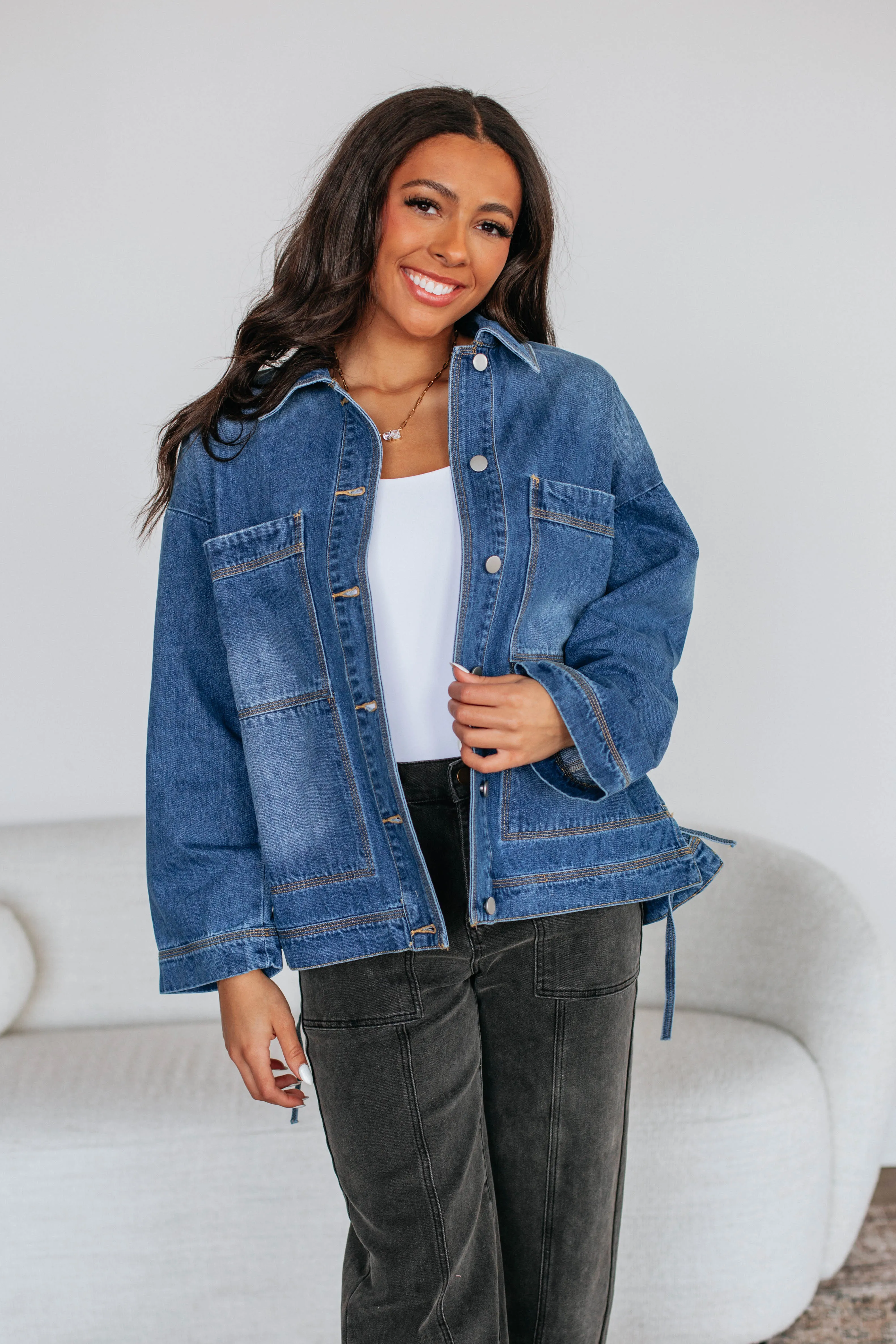 Nash Denim Jacket sold by Wild Oak Boutique product image thumbnail 4