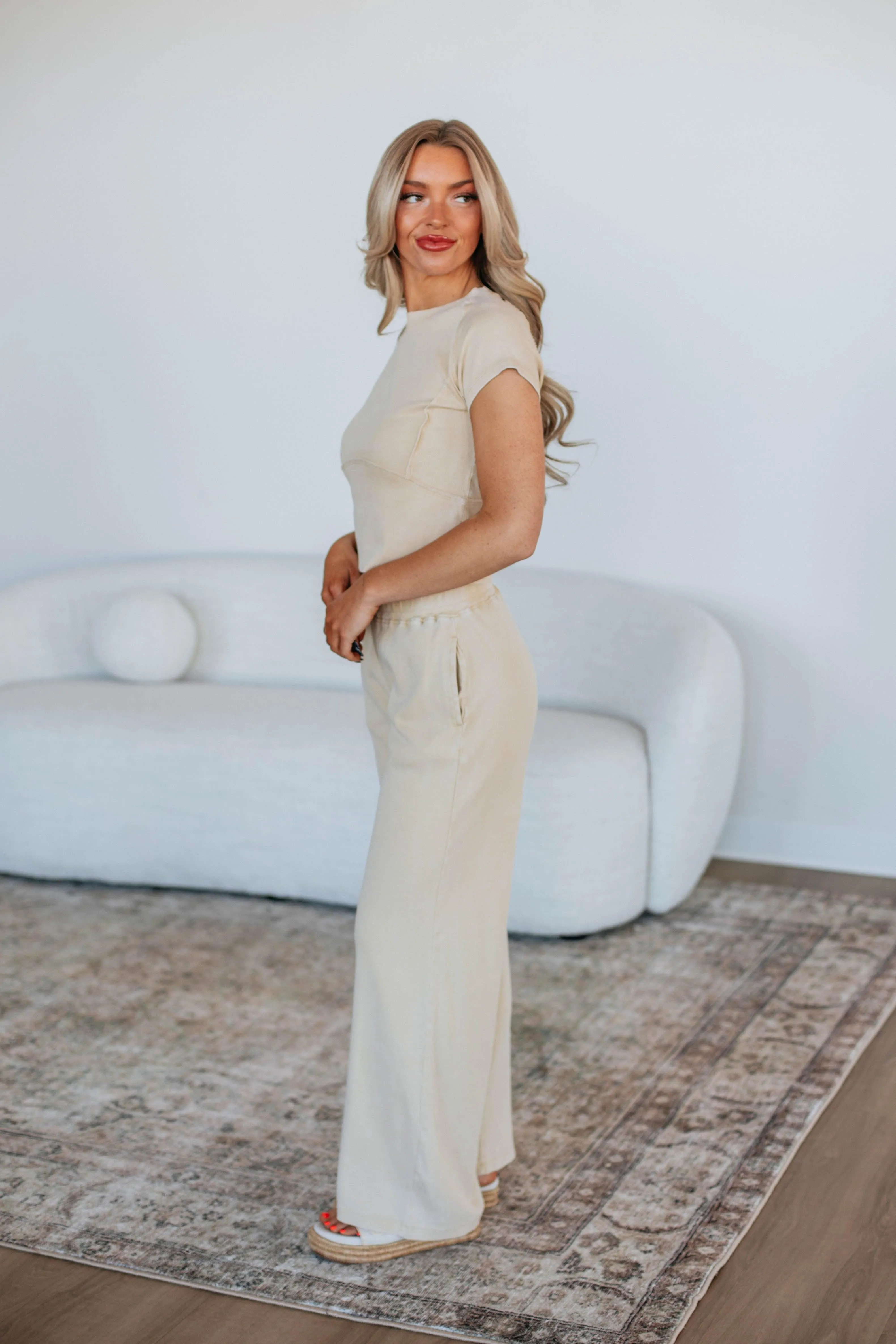 Brilee Two-Piece Set - Natural sold by Wild Oak Boutique product image thumbnail 5