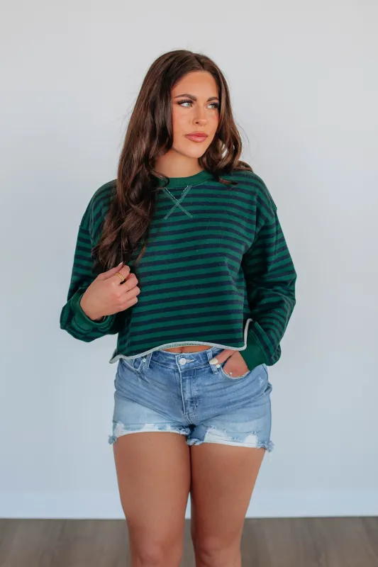 Wrenlee Striped Top sold by Wild Oak Boutique