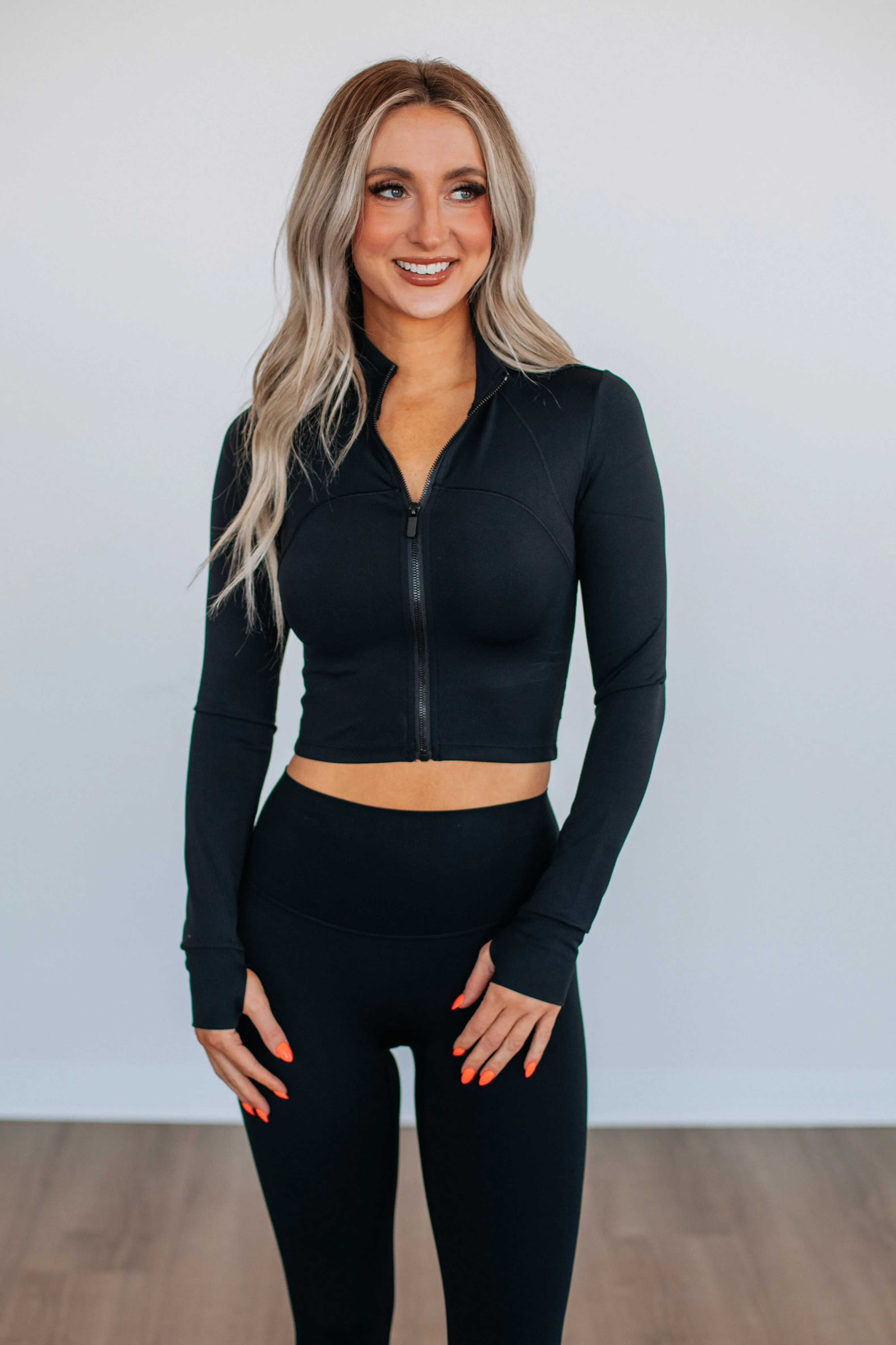 Sevina Active Jacket - Black sold by Wild Oak Boutique product image thumbnail 2