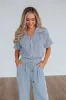 Calliope Two-Piece Set - Slate Blue Mix sold by Wild Oak Boutique