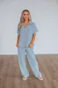 Calliope Two-Piece Set - Slate Blue Mix sold by Wild Oak Boutique