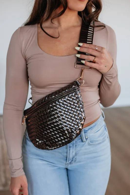 Patsy Bum Bag - Gunmetal sold by Wild Oak Boutique