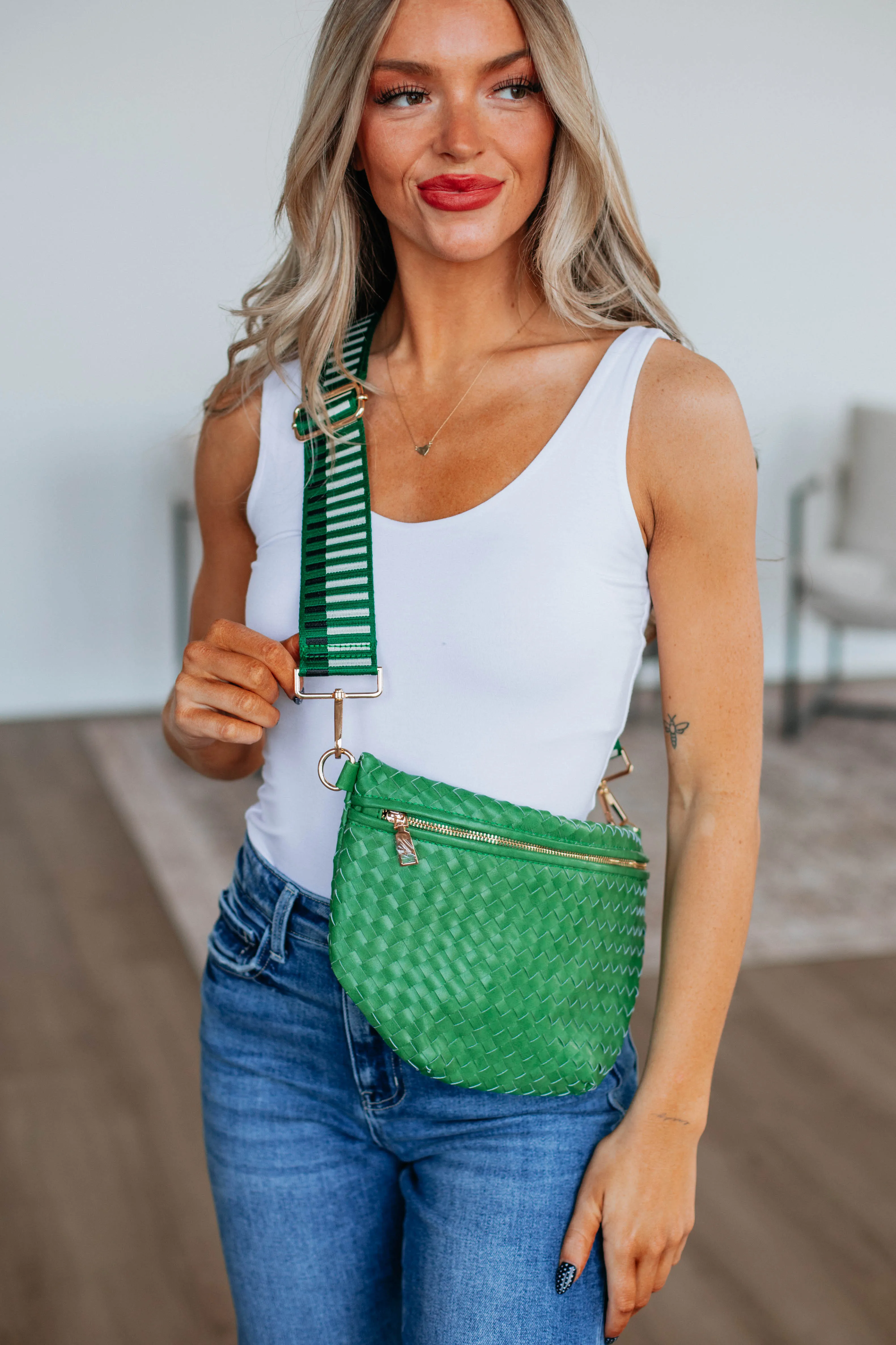 Patsy Bum Bag - Emerald sold by Wild Oak Boutique