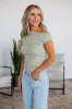 Let It Be Known Top - Light Sage sold by Wild Oak Boutique