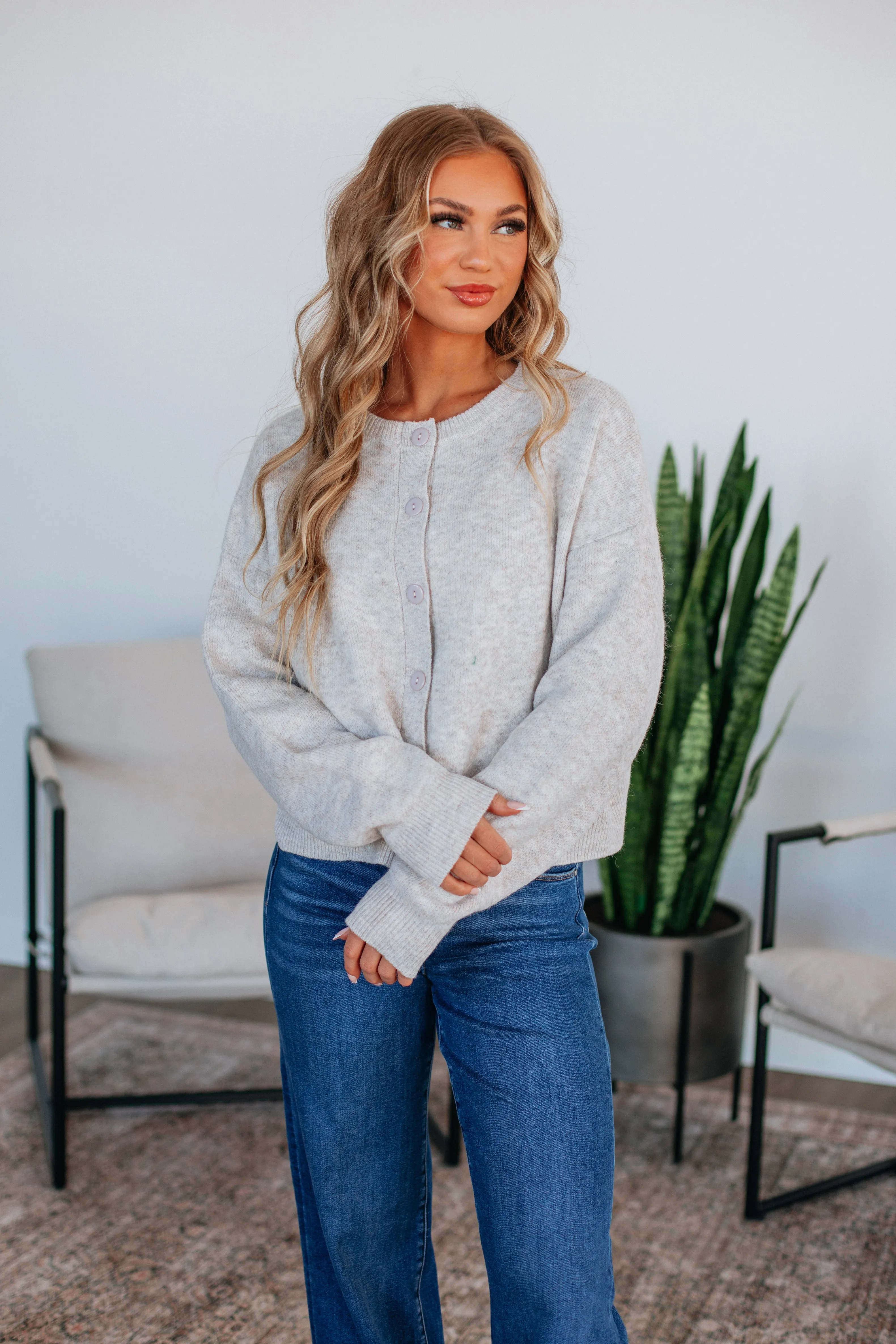 Kassi Cardigan - Oatmeal sold by Wild Oak Boutique product image thumbnail 3