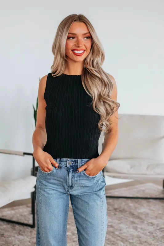 Missie Ribbed Tank - Black sold by Wild Oak Boutique