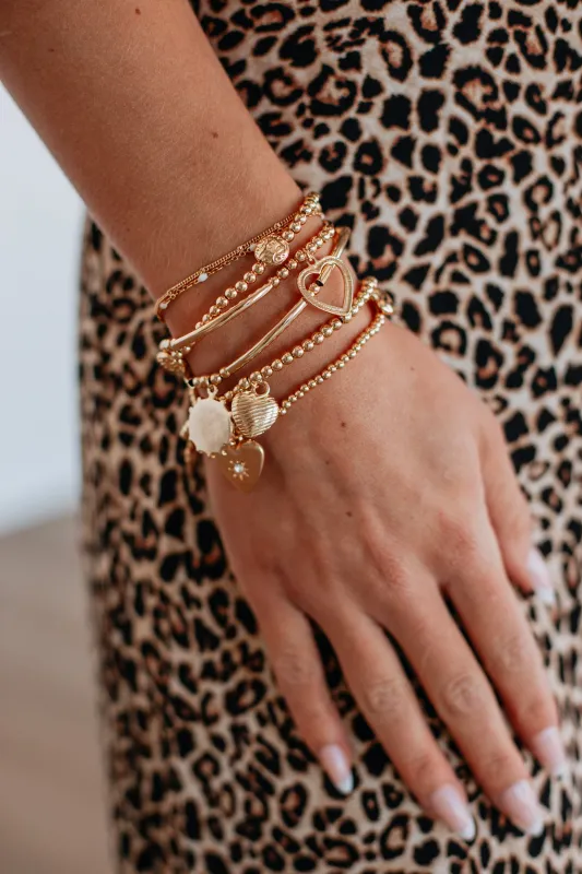 Antoinette Layered Charm Bracelet made by Wild Oak Boutique