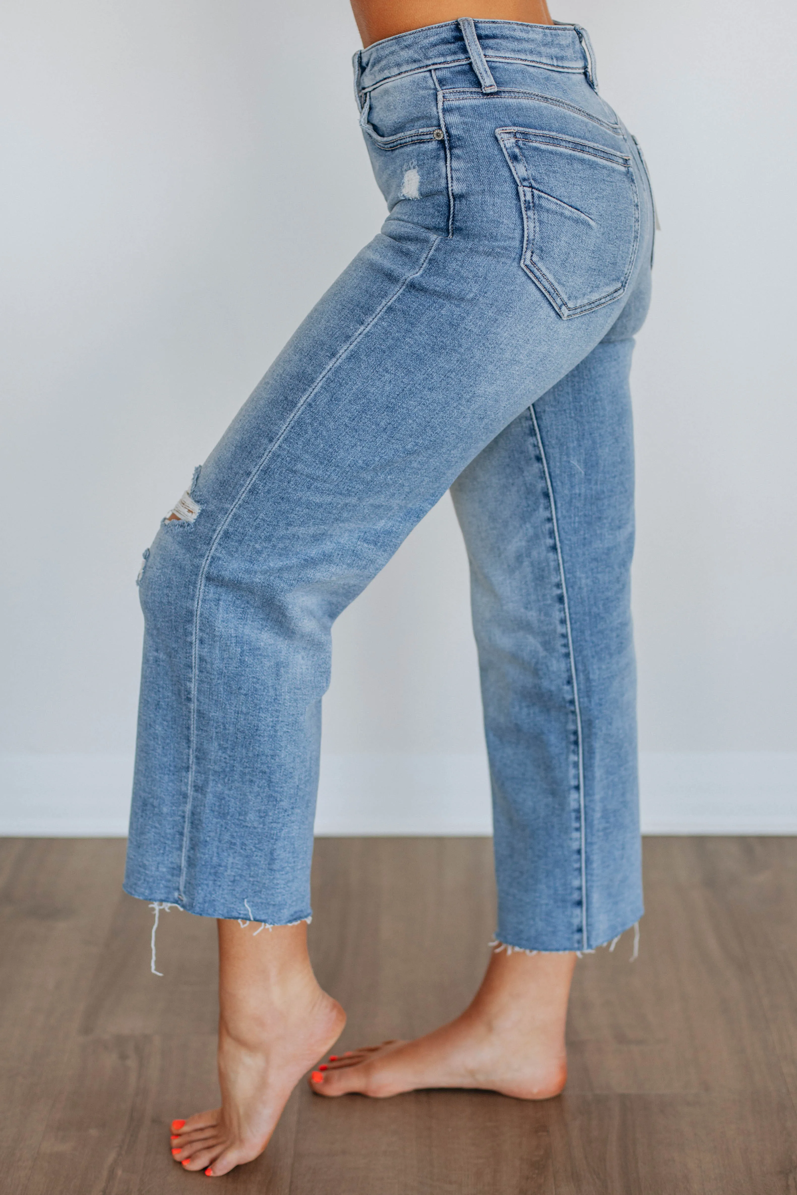 Ella Hidden Jeans - Medium Wash sold by Wild Oak Boutique product image thumbnail 2