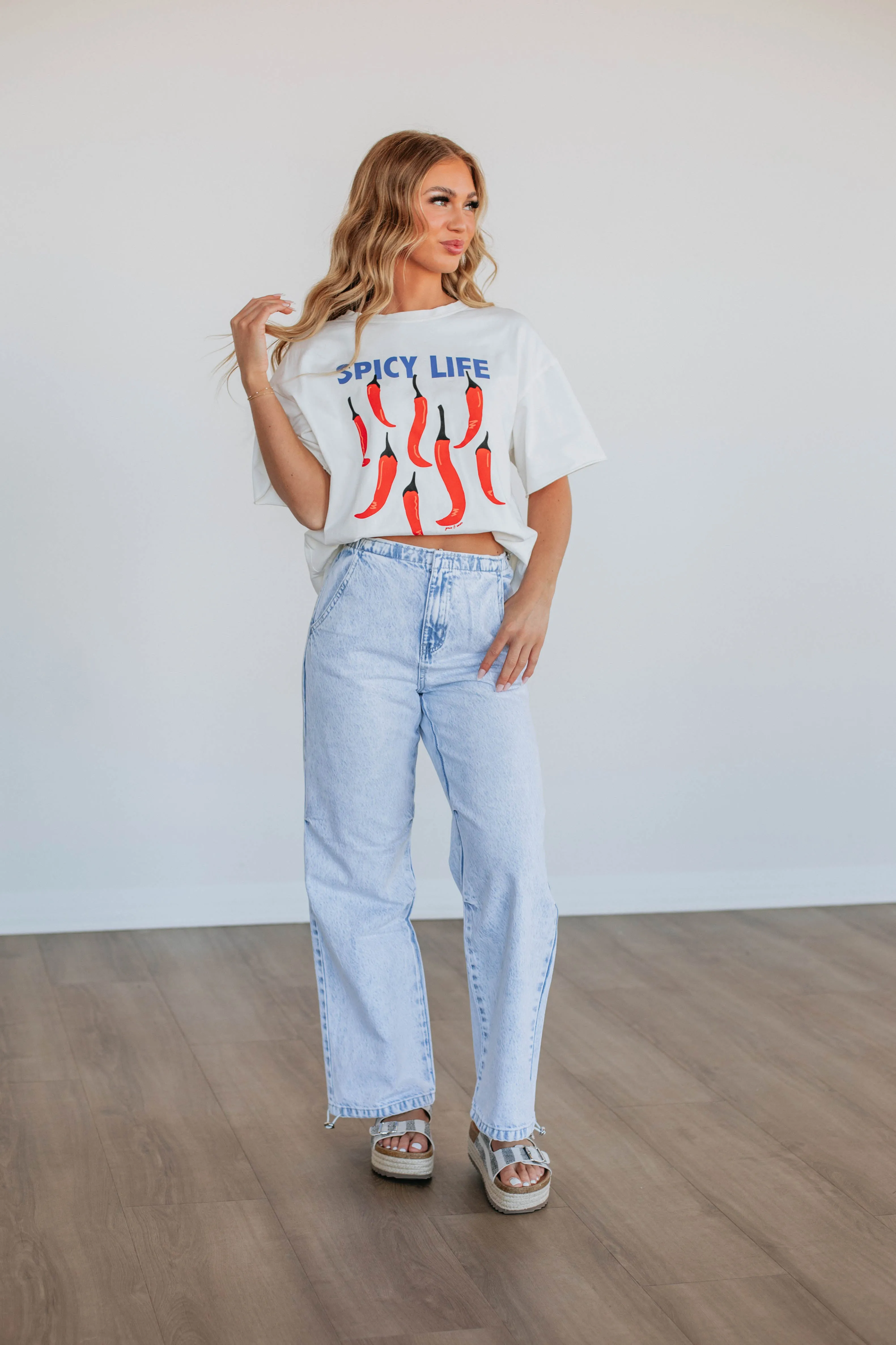 Spicy Life Graphic Tee sold by Wild Oak Boutique product image thumbnail 2
