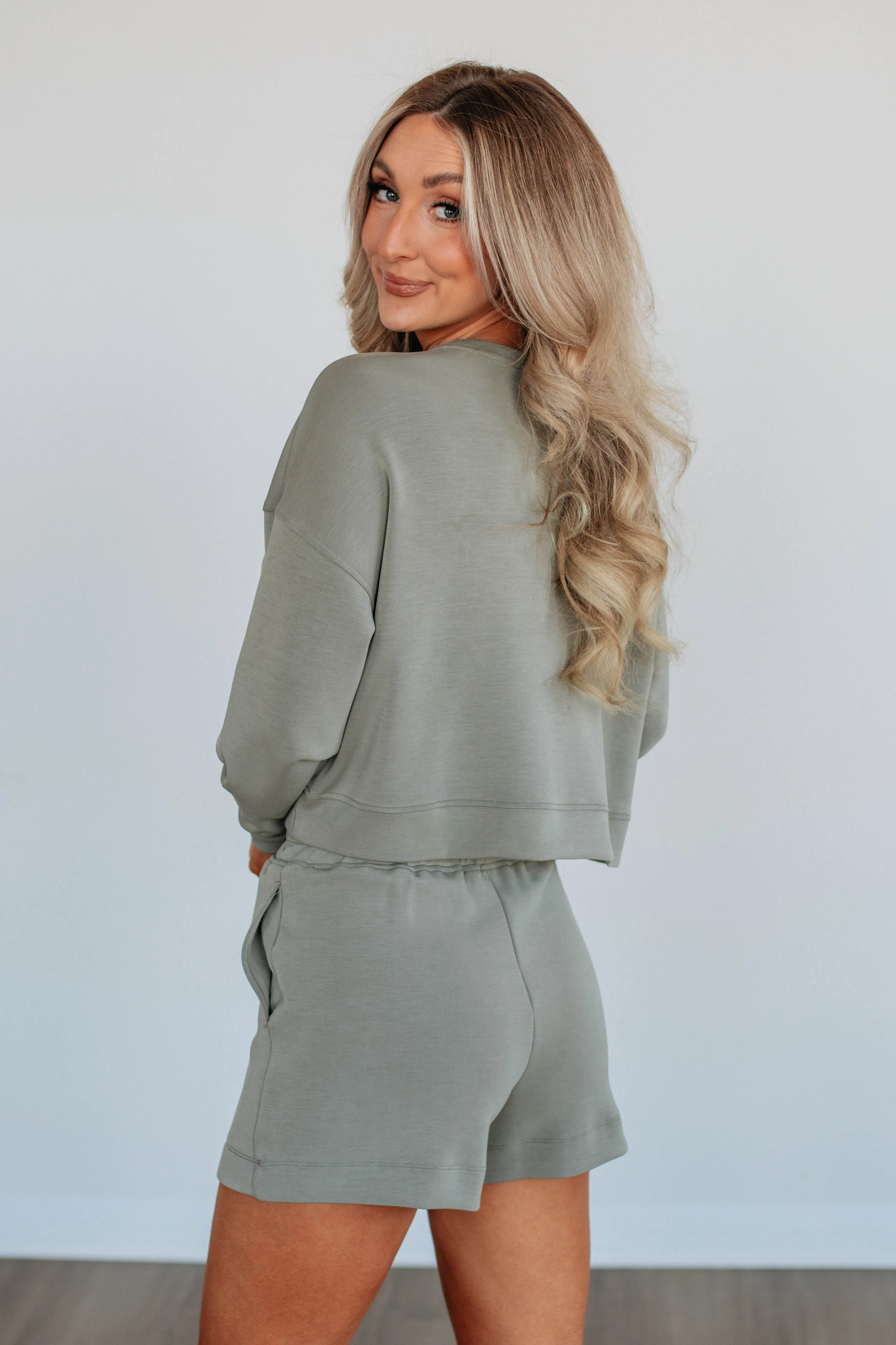 Luxley Lounge Sweatshirt - Sea Salt sold by Wild Oak Boutique product image thumbnail 5