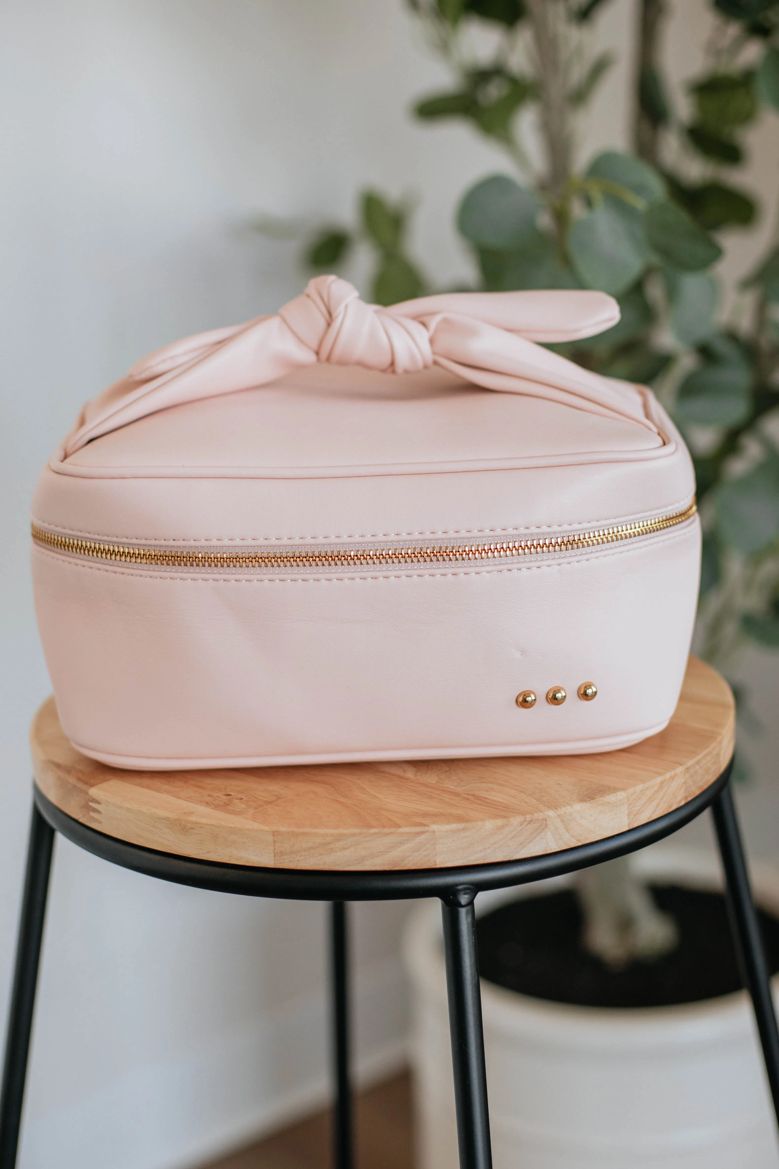 Lindsay Cosmetic Bag - Blush sold by Wild Oak Boutique