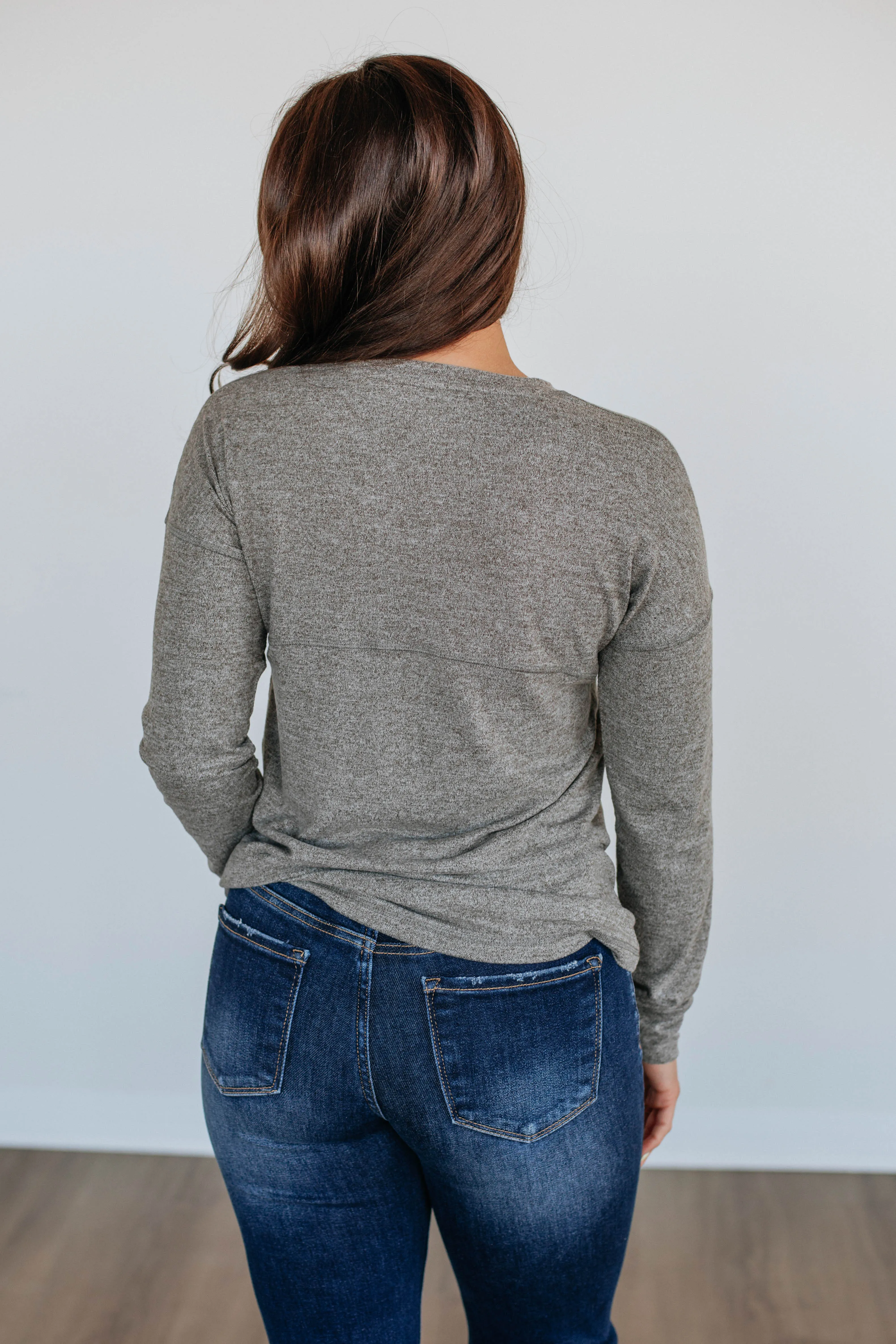 Laura Long Sleeve Top - Artichoke sold by Wild Oak Boutique product image thumbnail 5