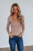 Collyns Basic Top - Hazelnut sold by Wild Oak Boutique