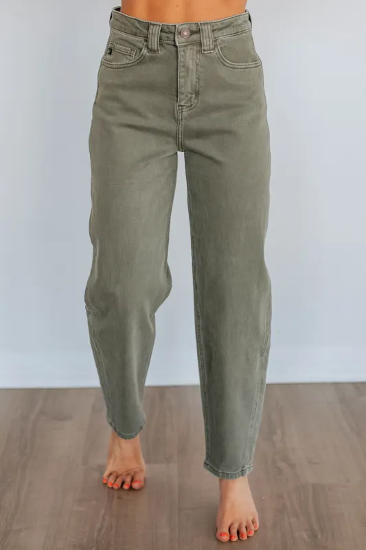 Trevina KanCan Jeans - Olive sold by Wild Oak Boutique