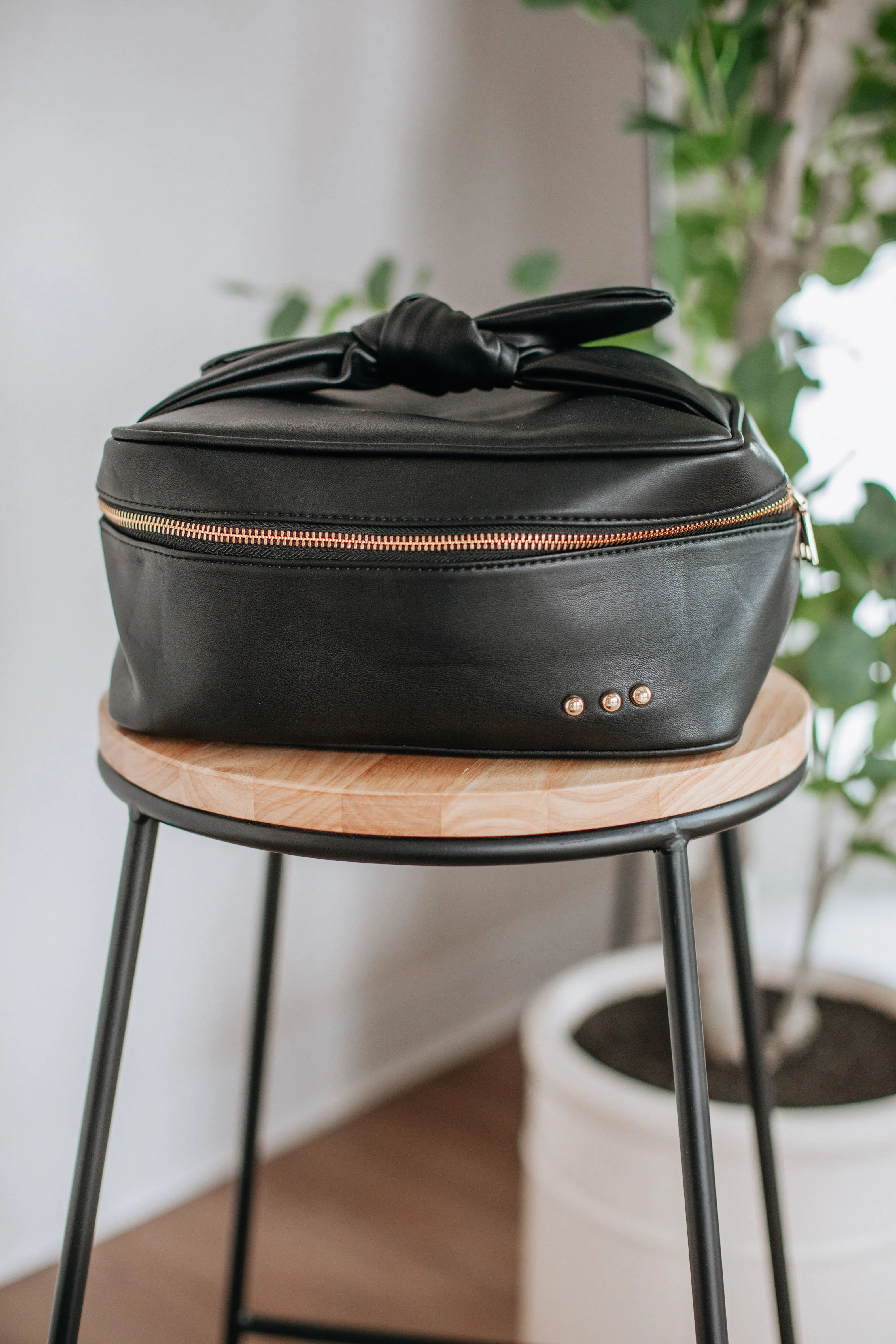 Lindsay Cosmetic Bag - Black sold by Wild Oak Boutique product image thumbnail 2