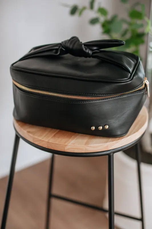 Lindsay Cosmetic Bag - Black sold by Wild Oak Boutique