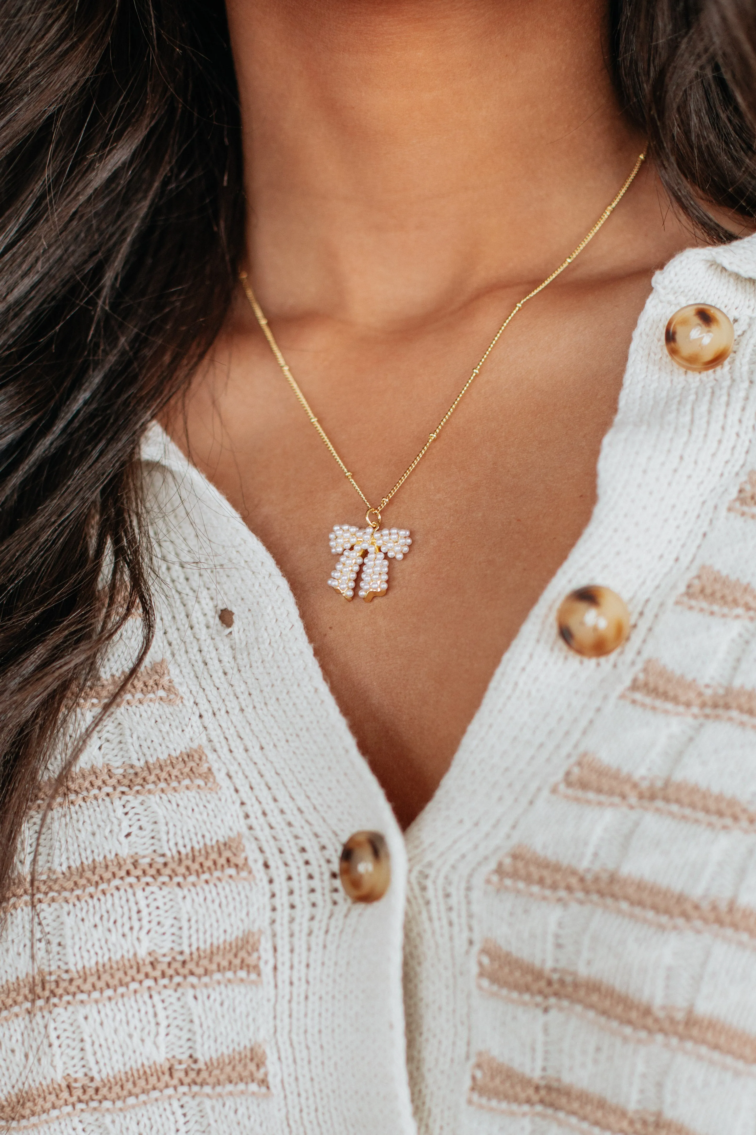 Aliana Pearl Necklace sold by Wild Oak Boutique product image thumbnail 2