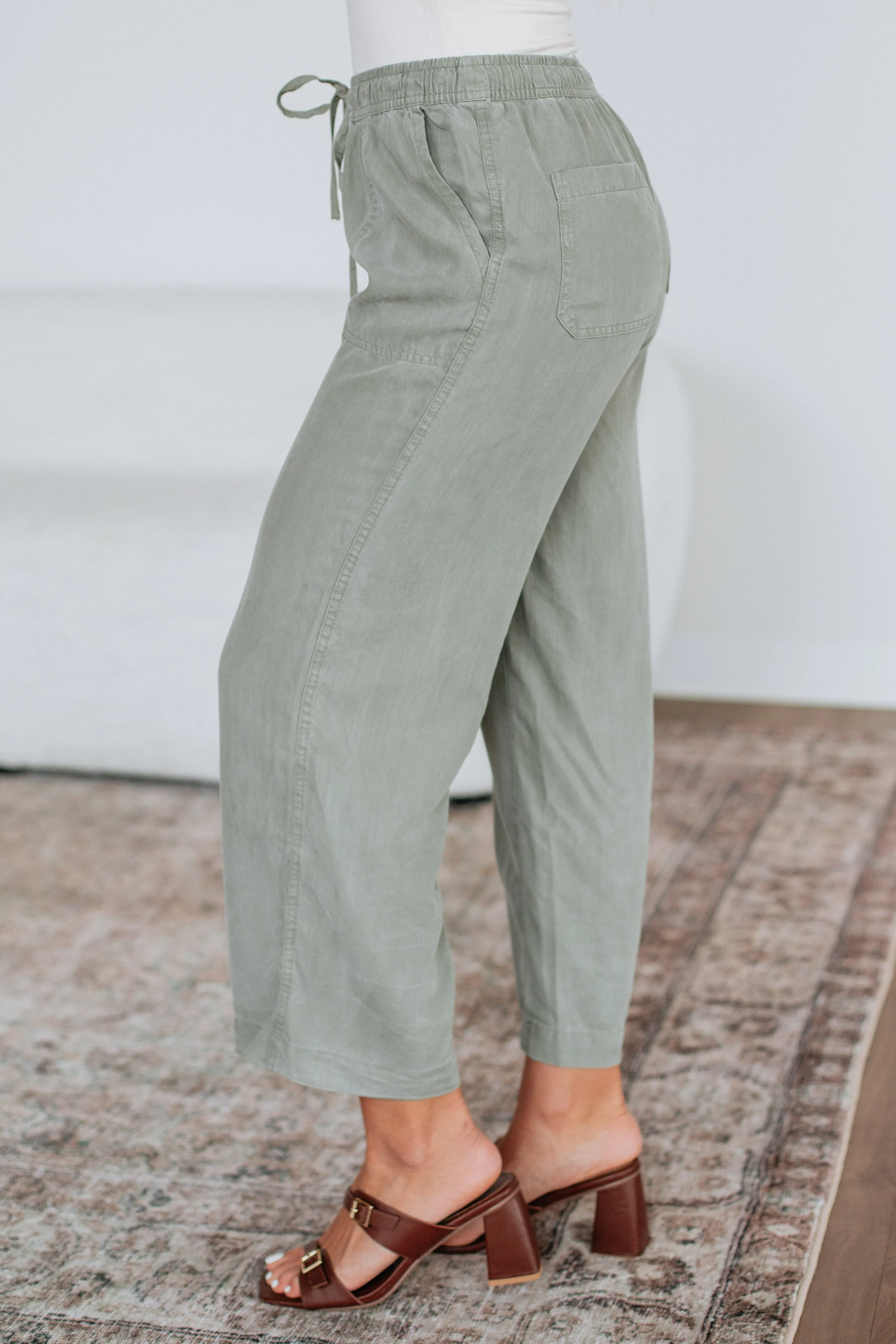 Duncan Casual Pants - Artichoke sold by Wild Oak Boutique product image thumbnail 5