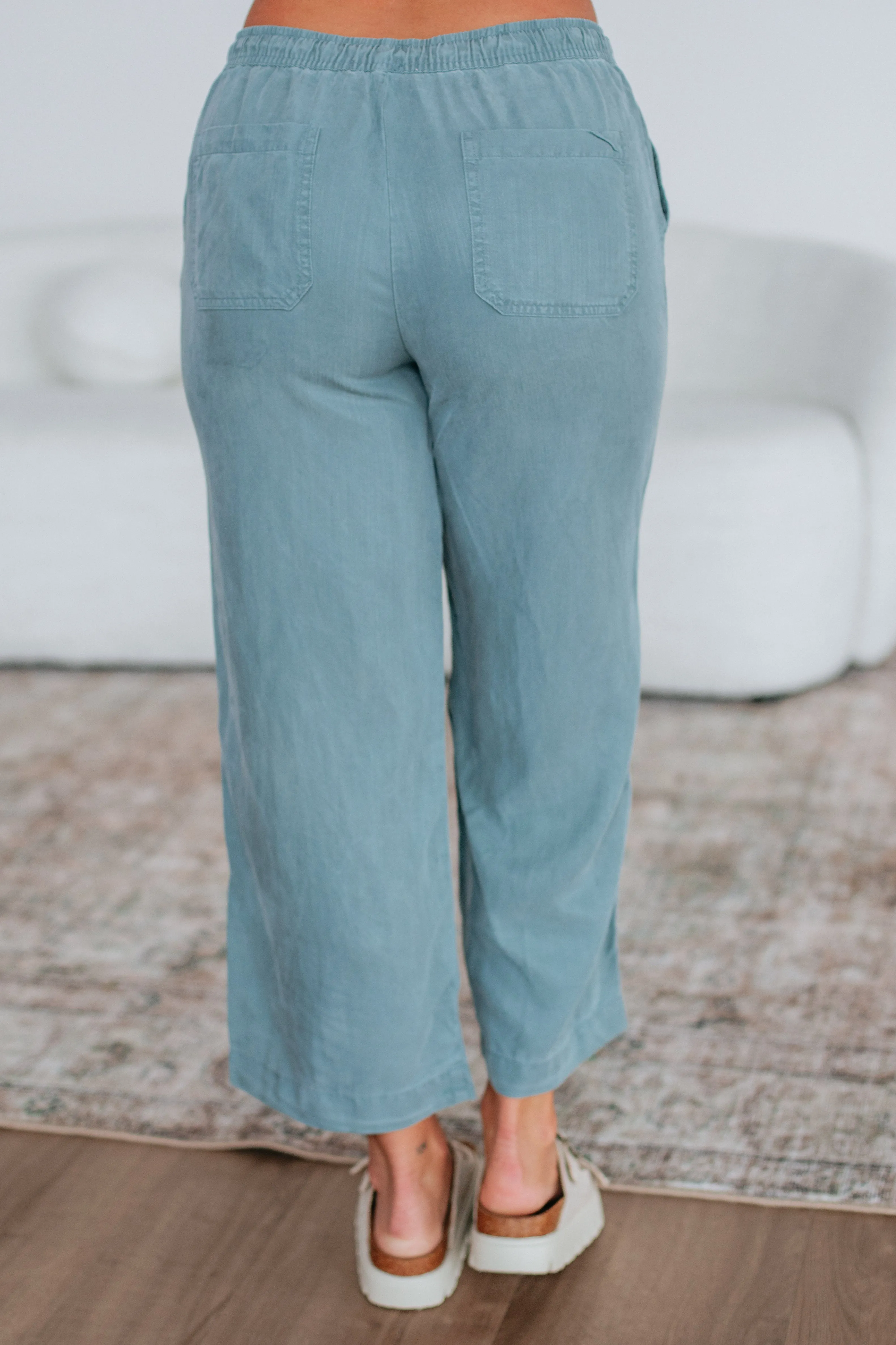 Duncan Casual Pants - Vintage Blue sold by Wild Oak Boutique product image thumbnail 5