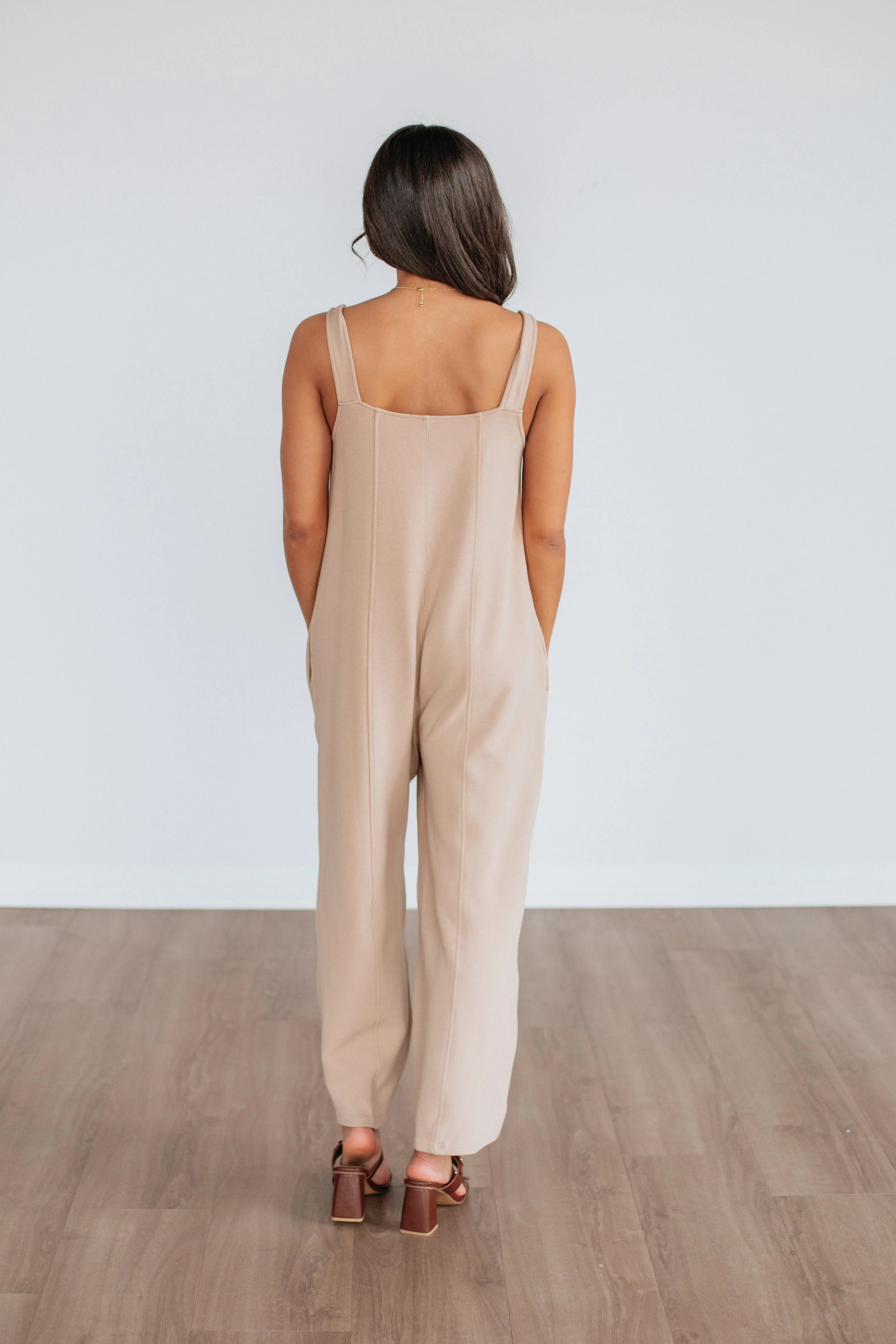 Maebyn Jumpsuit - Taupe sold by Wild Oak Boutique product image thumbnail 5