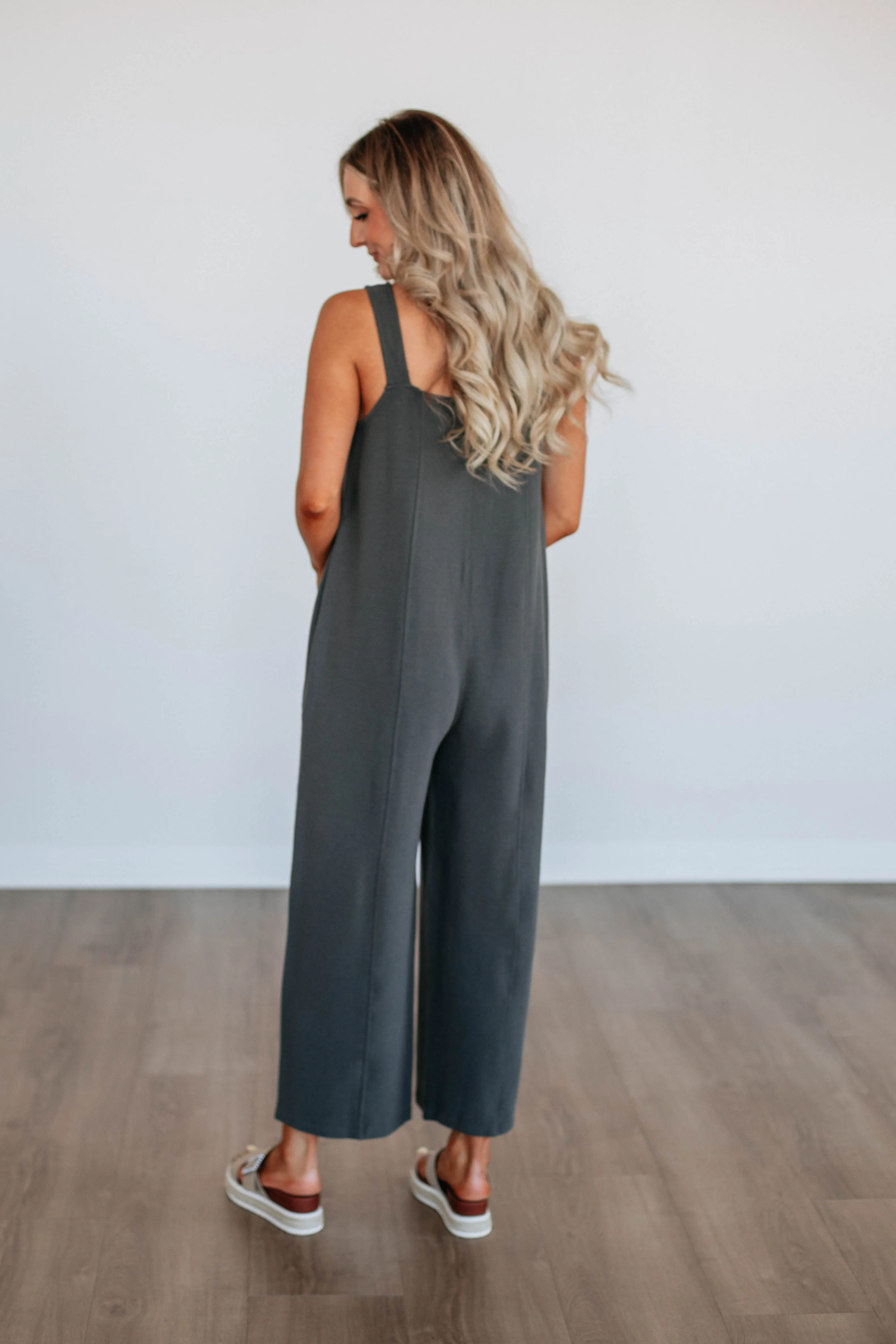 Maebyn Jumpsuit - Charcoal sold by Wild Oak Boutique product image thumbnail 5