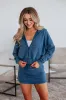 Zali Washed Jacket - Steel Blue sold by Wild Oak Boutique