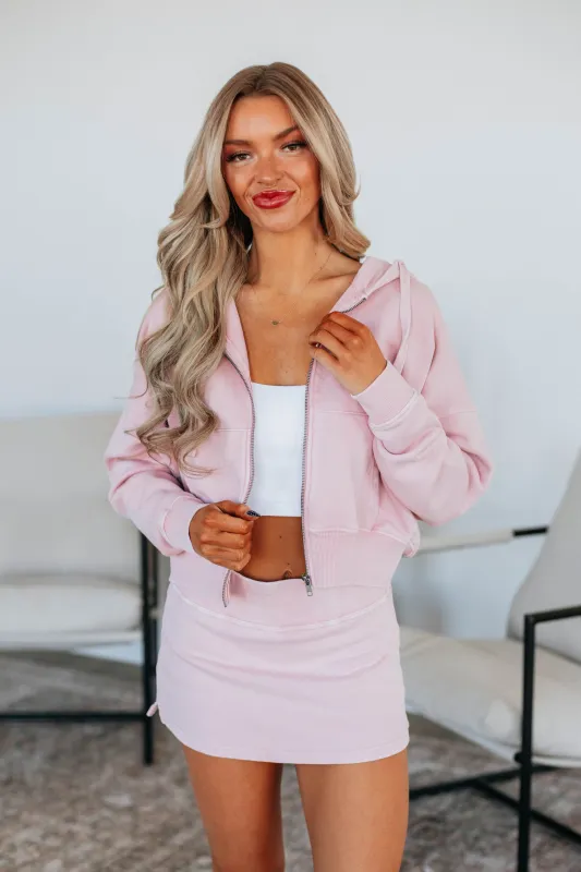 Zali Washed Jacket - Blush sold by Wild Oak Boutique