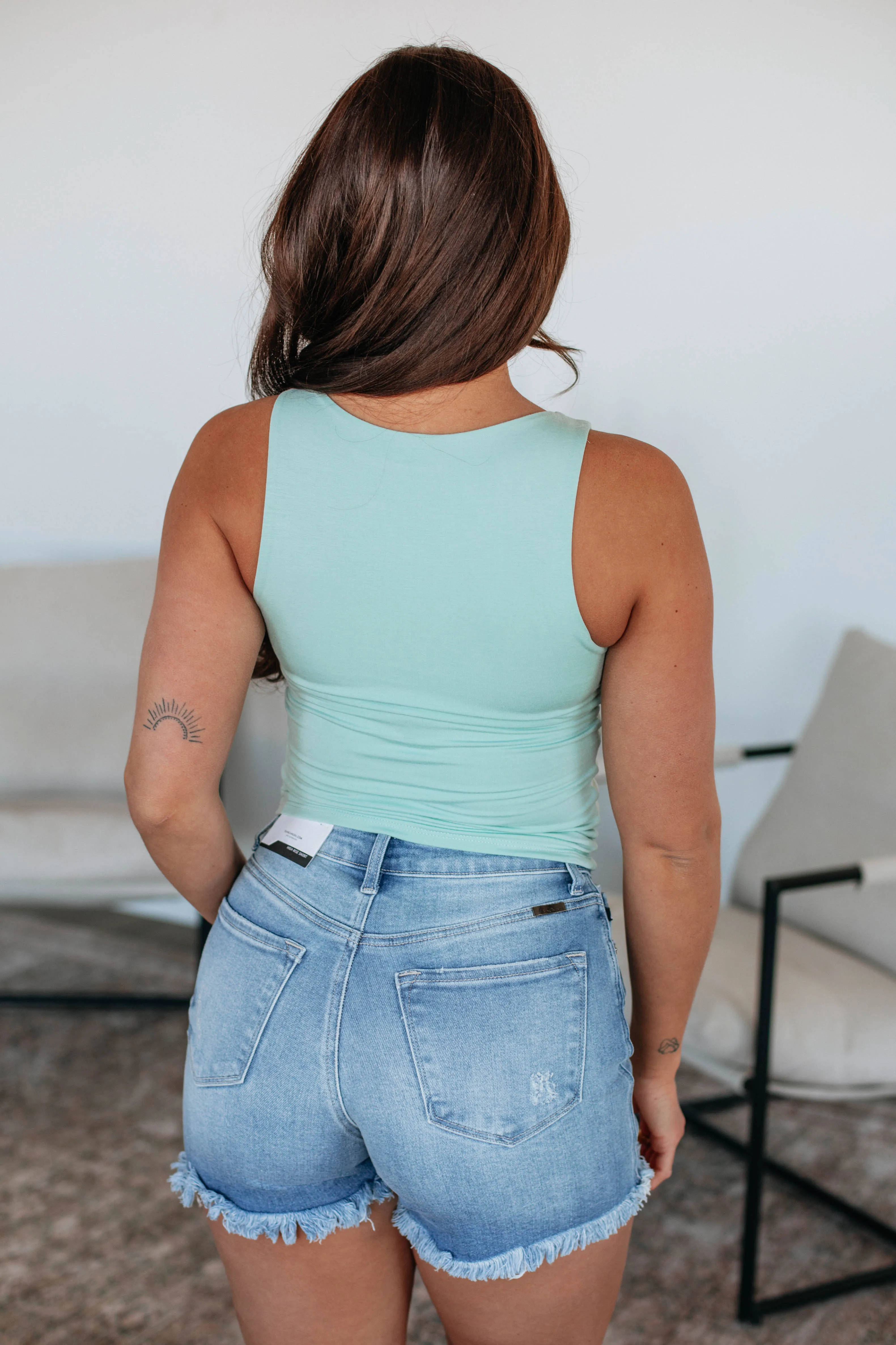 Ariel Basic Tank - Mint sold by Wild Oak Boutique product image thumbnail 4