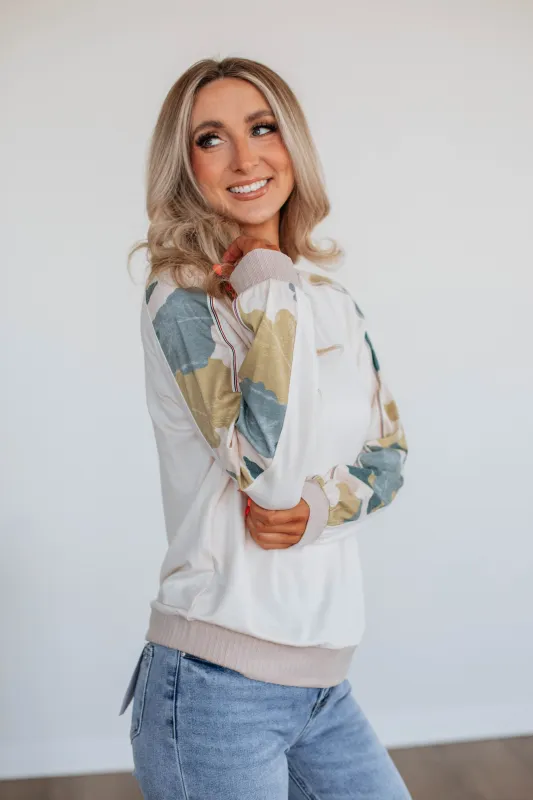 Camo Cuteness Top sold by Wild Oak Boutique