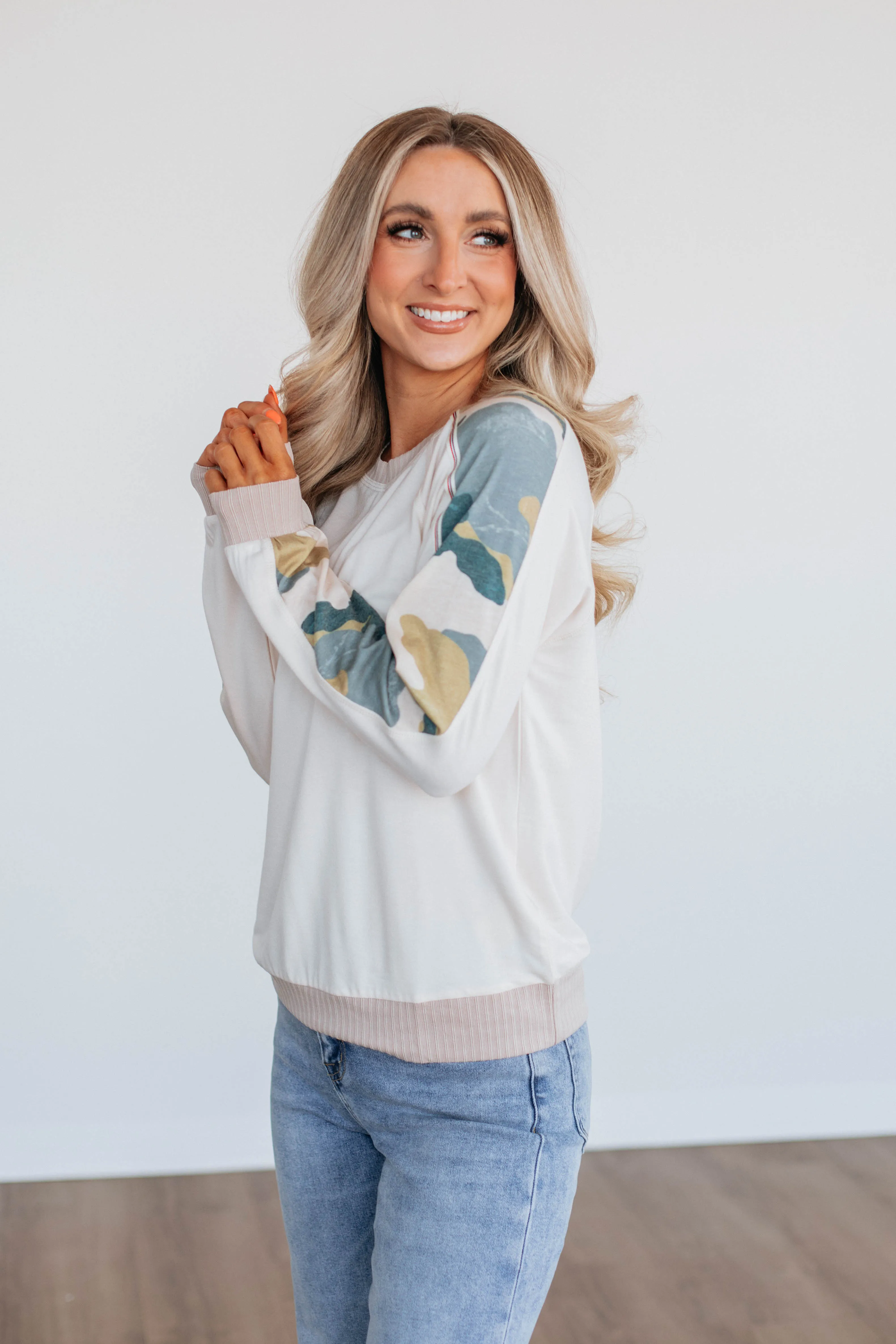 Camo Cuteness Top sold by Wild Oak Boutique product image thumbnail 4