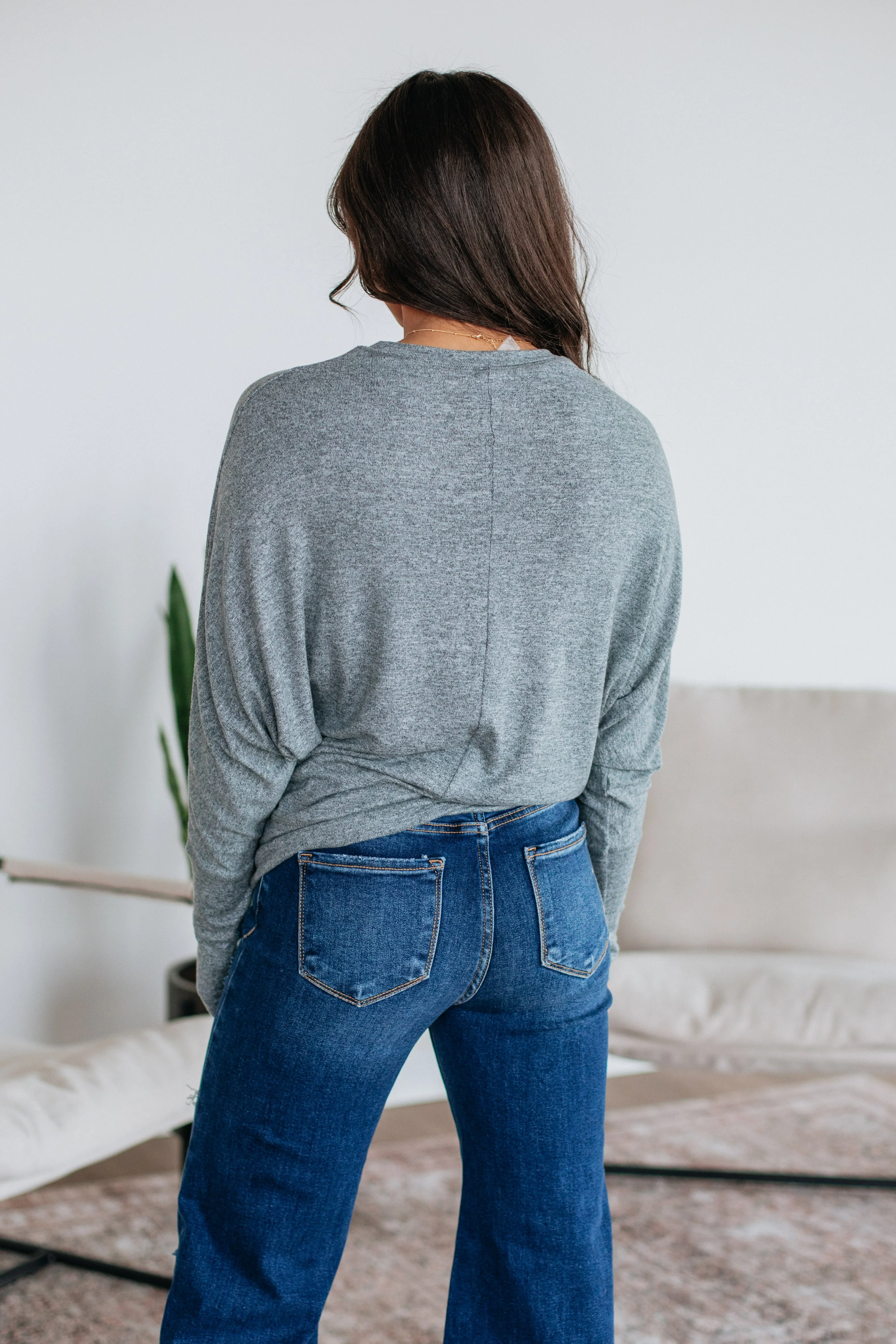 Ashby Dolman Top - Grey sold by Wild Oak Boutique product image thumbnail 5