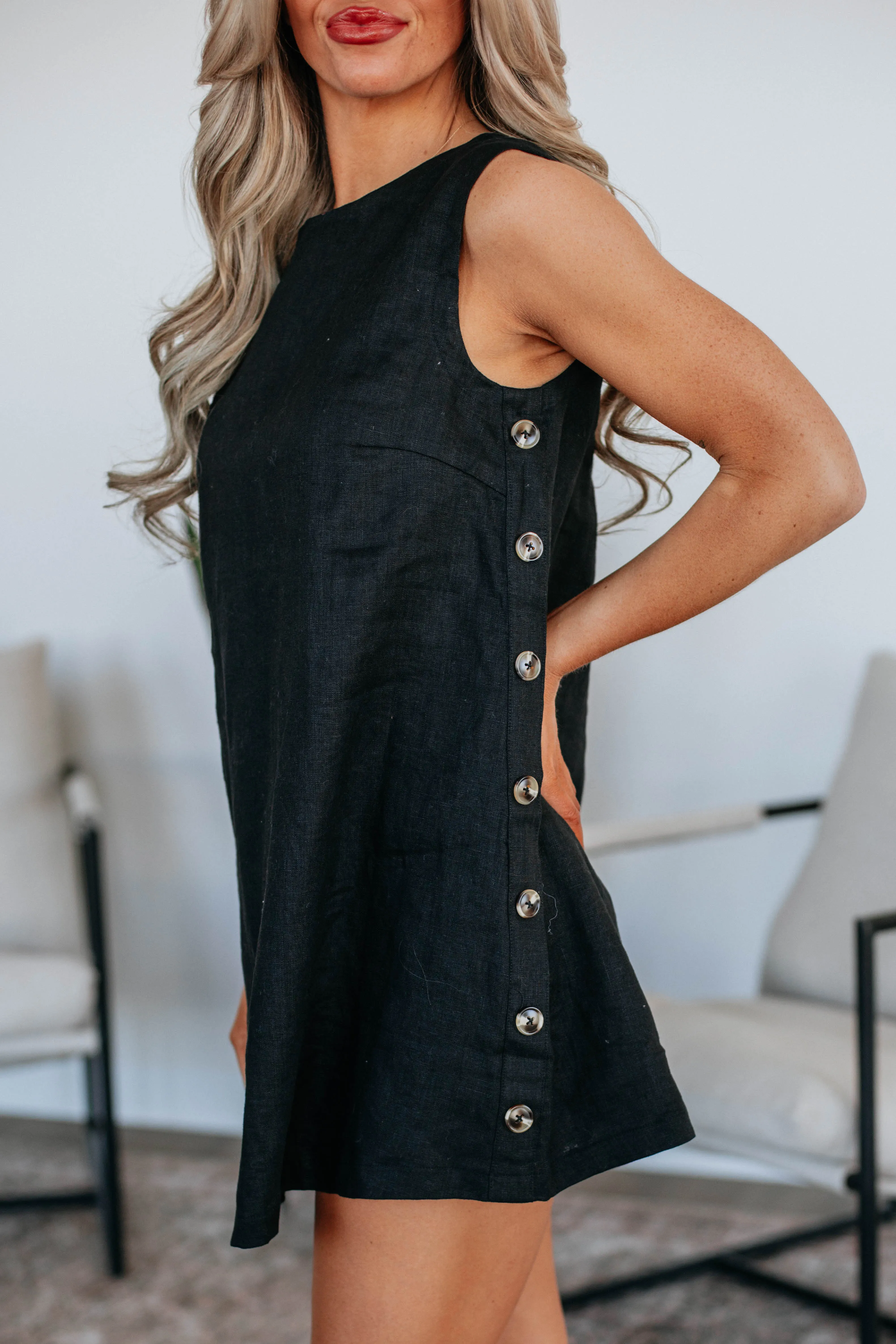 Marney Linen Dress sold by Wild Oak Boutique