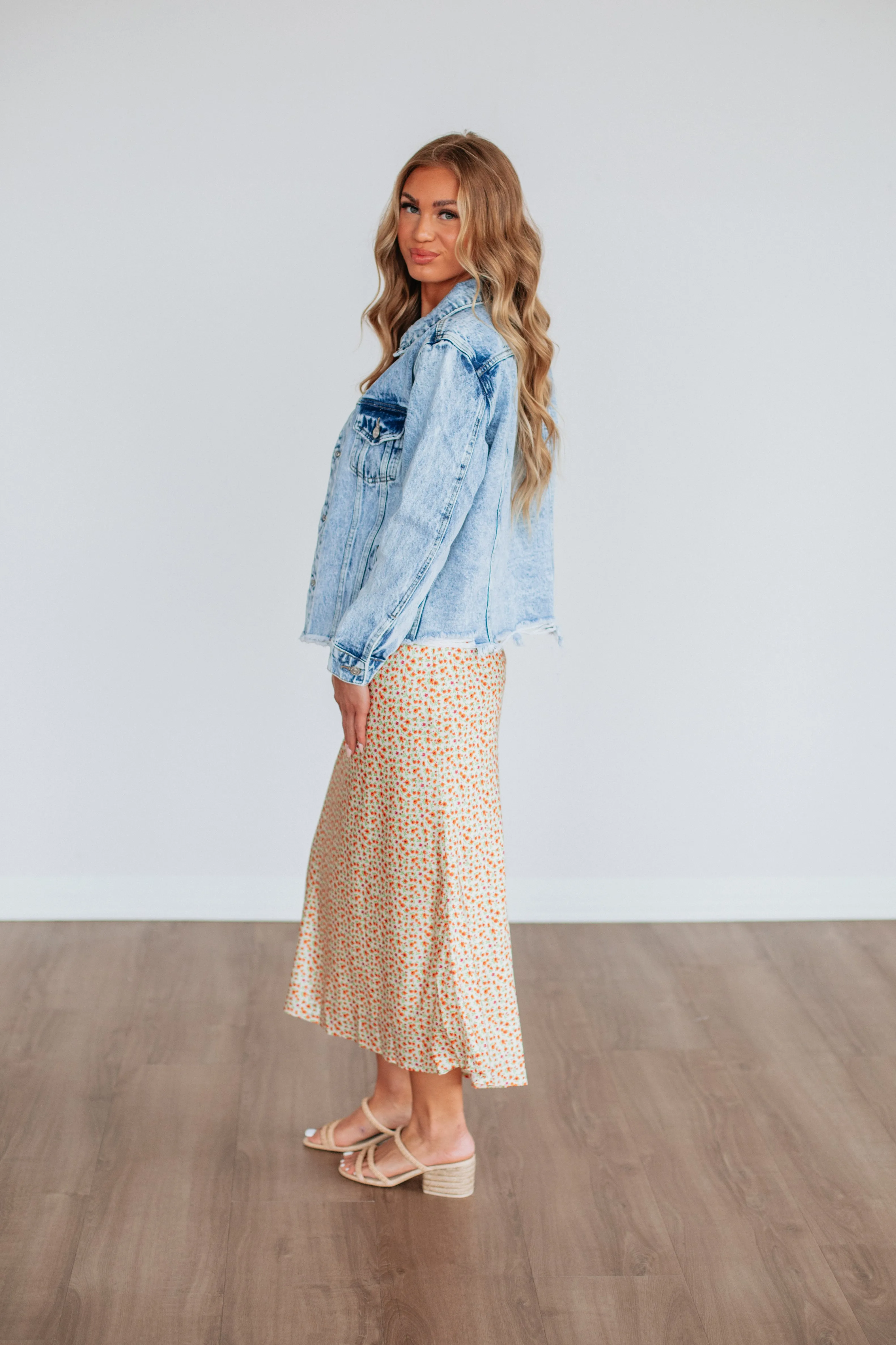 Eileen Floral Skirt sold by Wild Oak Boutique product image thumbnail 5