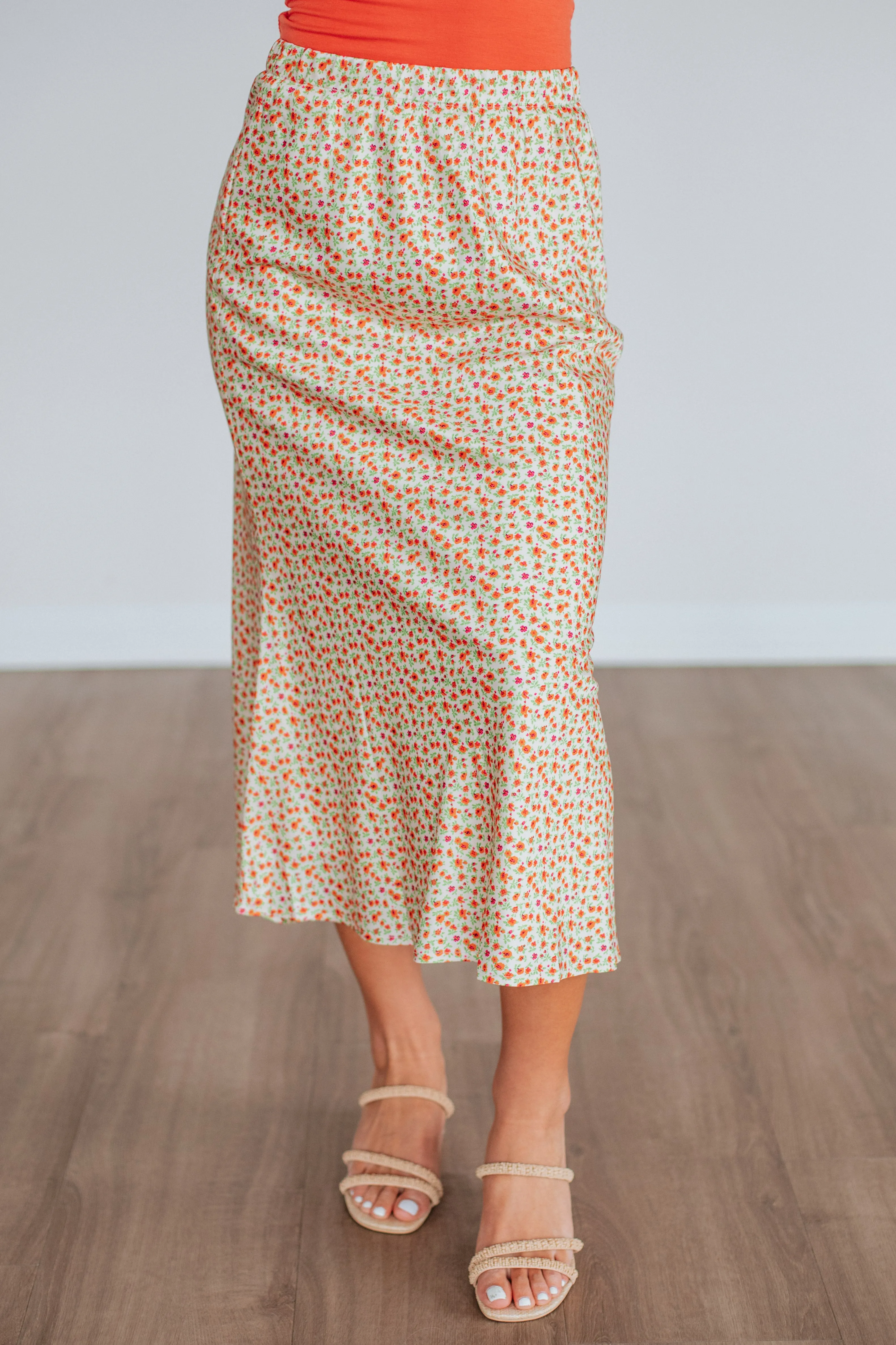 Eileen Floral Skirt sold by Wild Oak Boutique