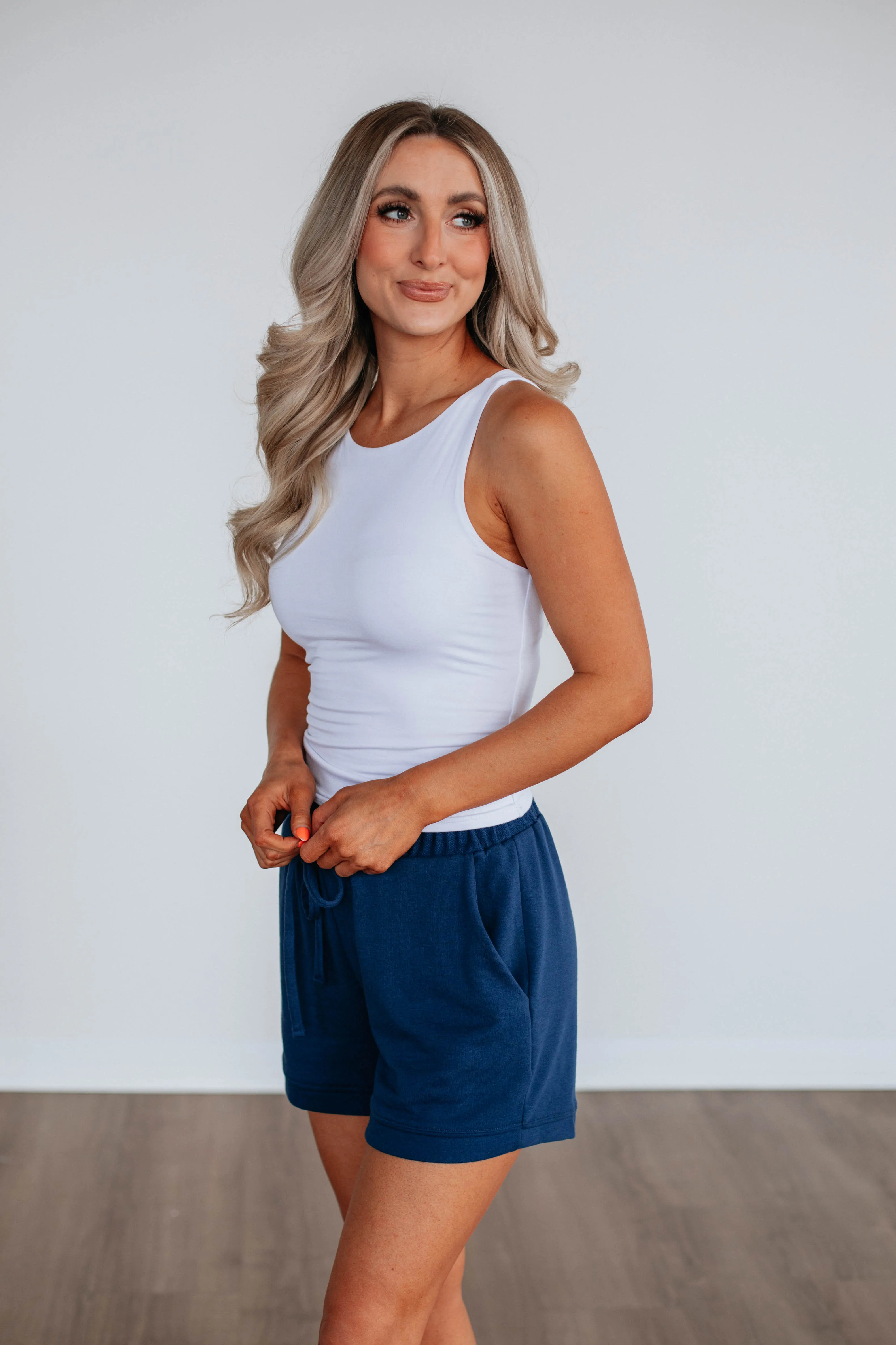 Gracyn Lounge Shorts - Navy sold by Wild Oak Boutique product image thumbnail 3
