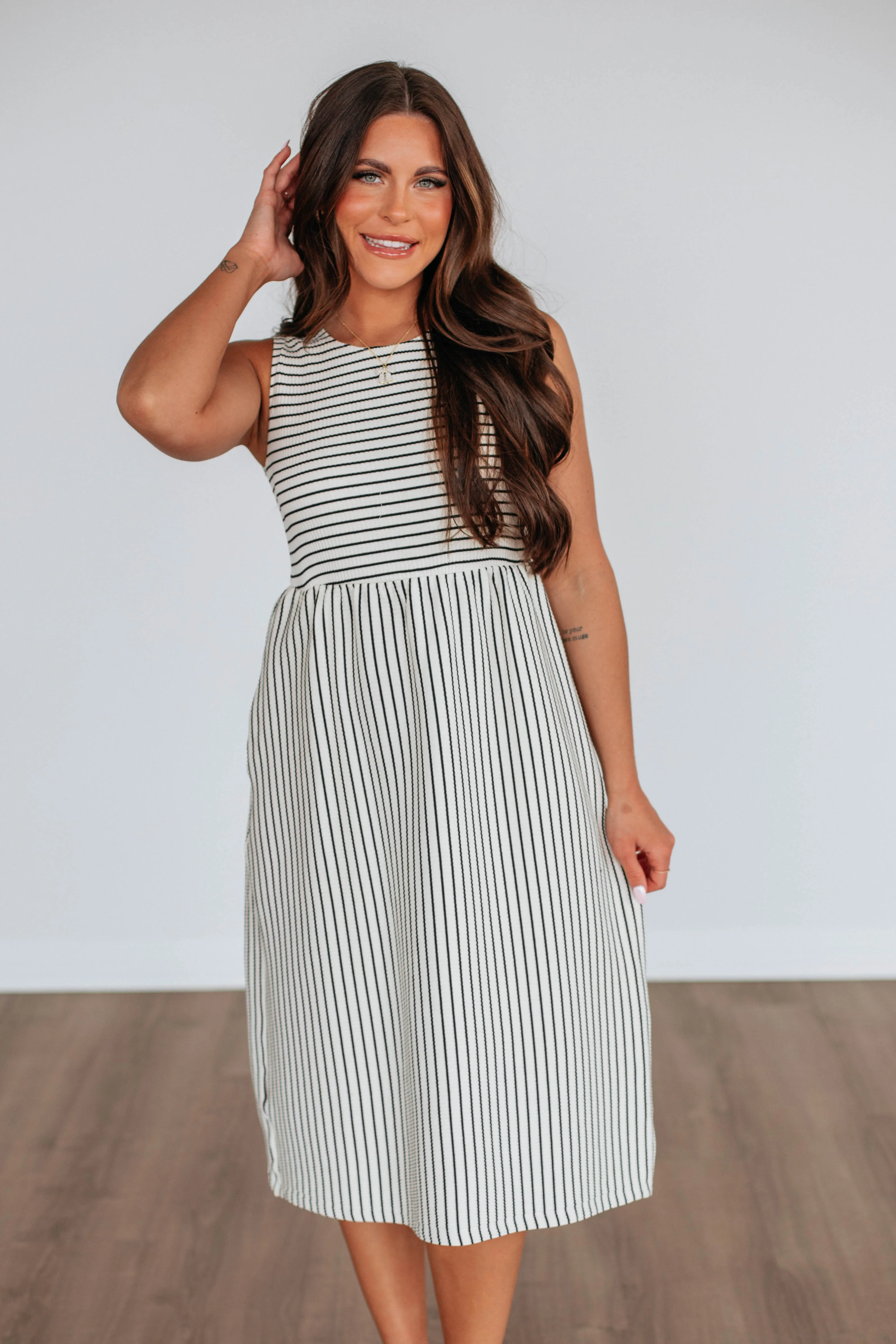 Anni Striped Dress sold by Wild Oak Boutique product image thumbnail 2